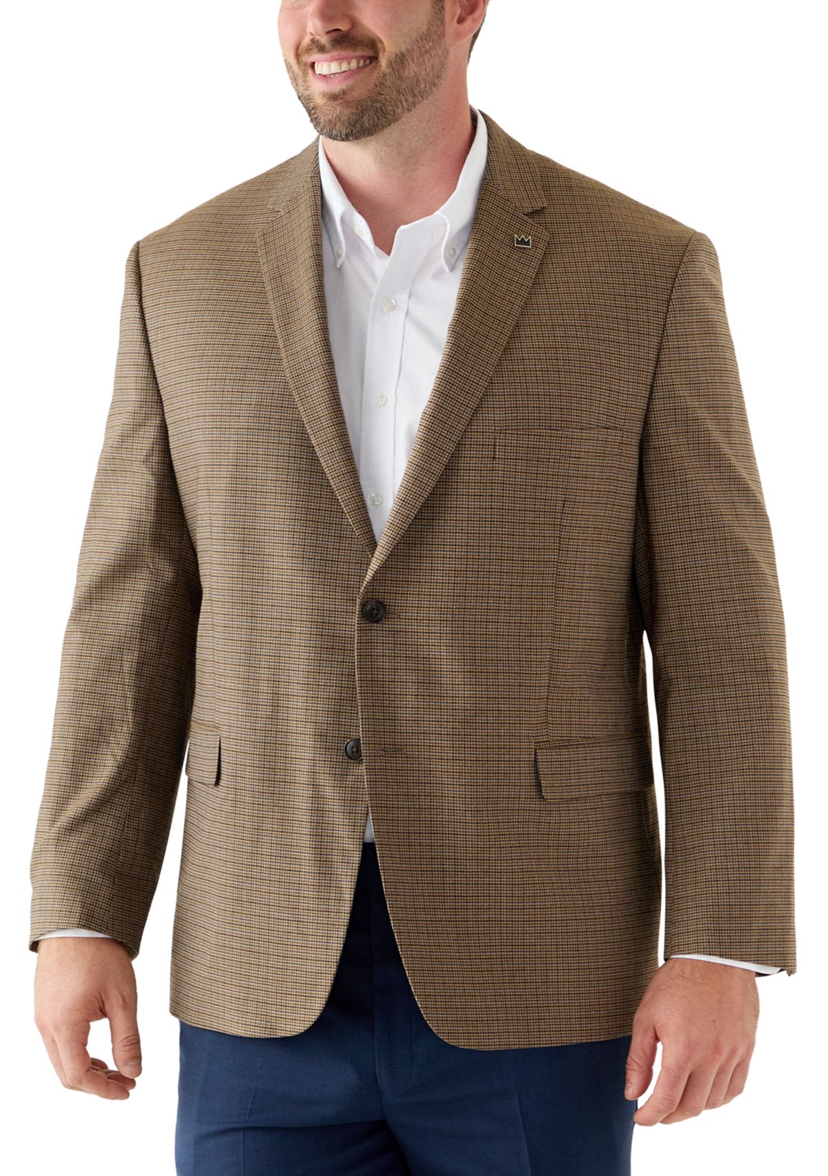 Mens Houndstooth Check Sport Coat