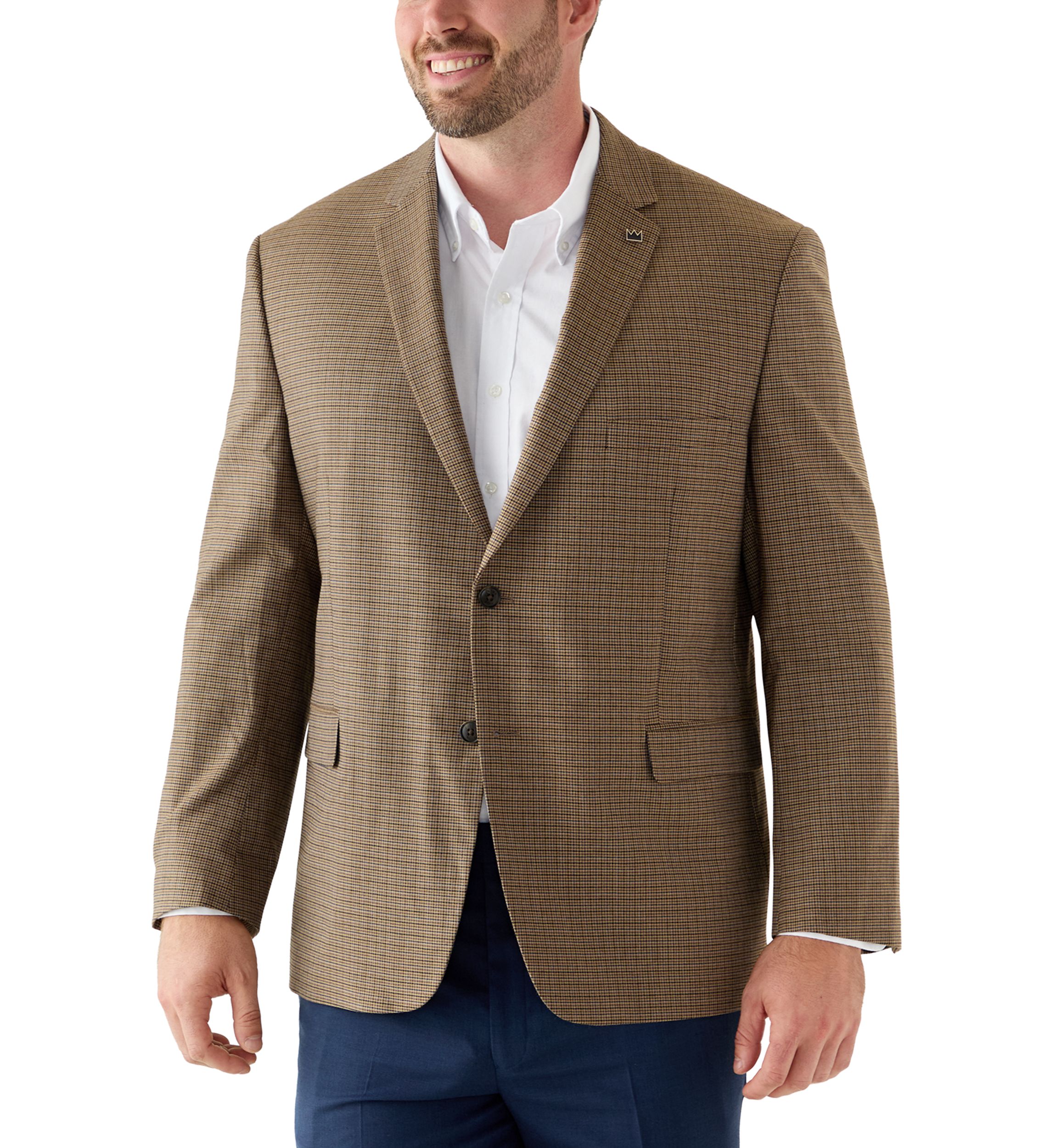 Mens Houndstooth Check Sport Coat