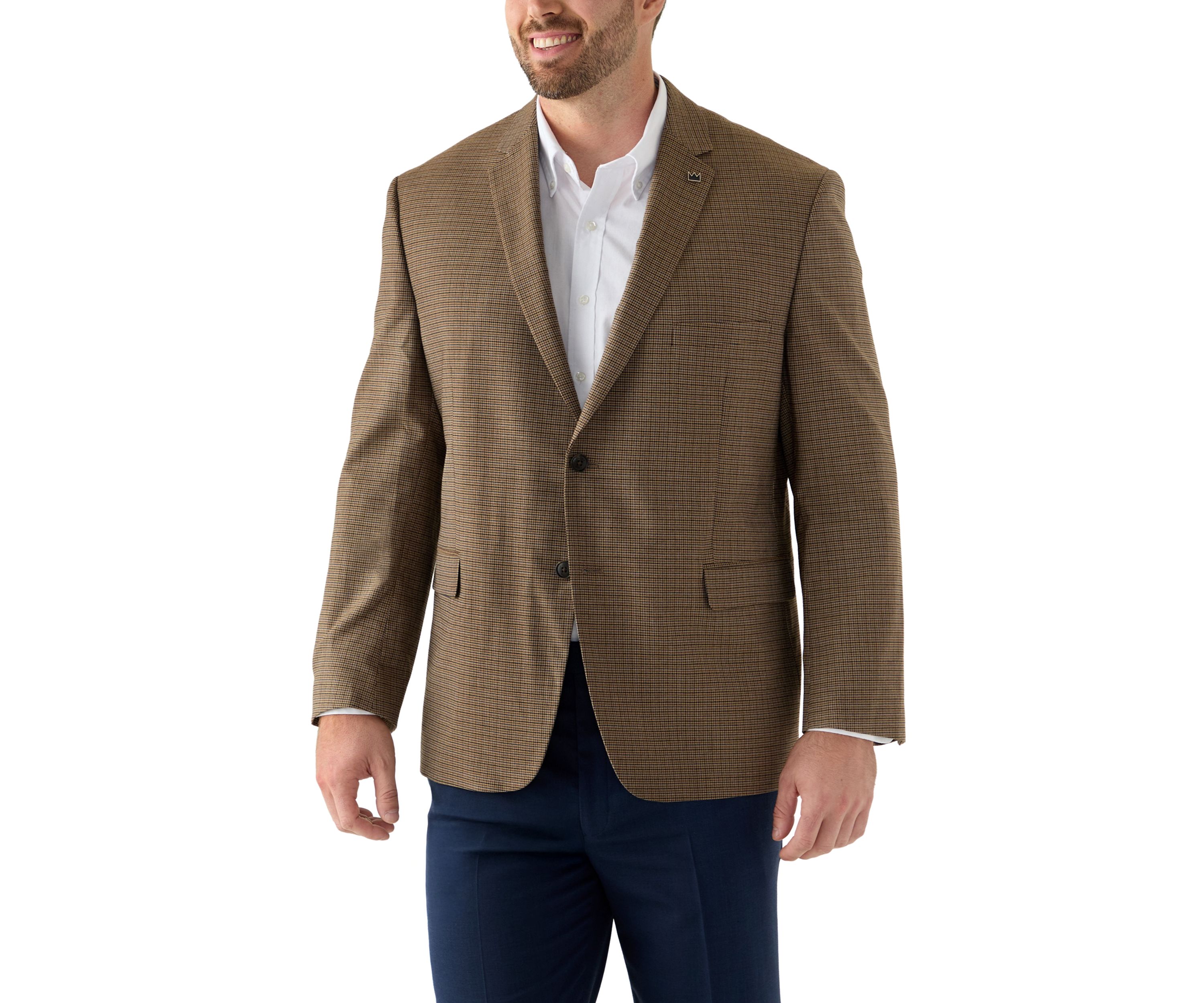 Mens Houndstooth Check Sport Coat
