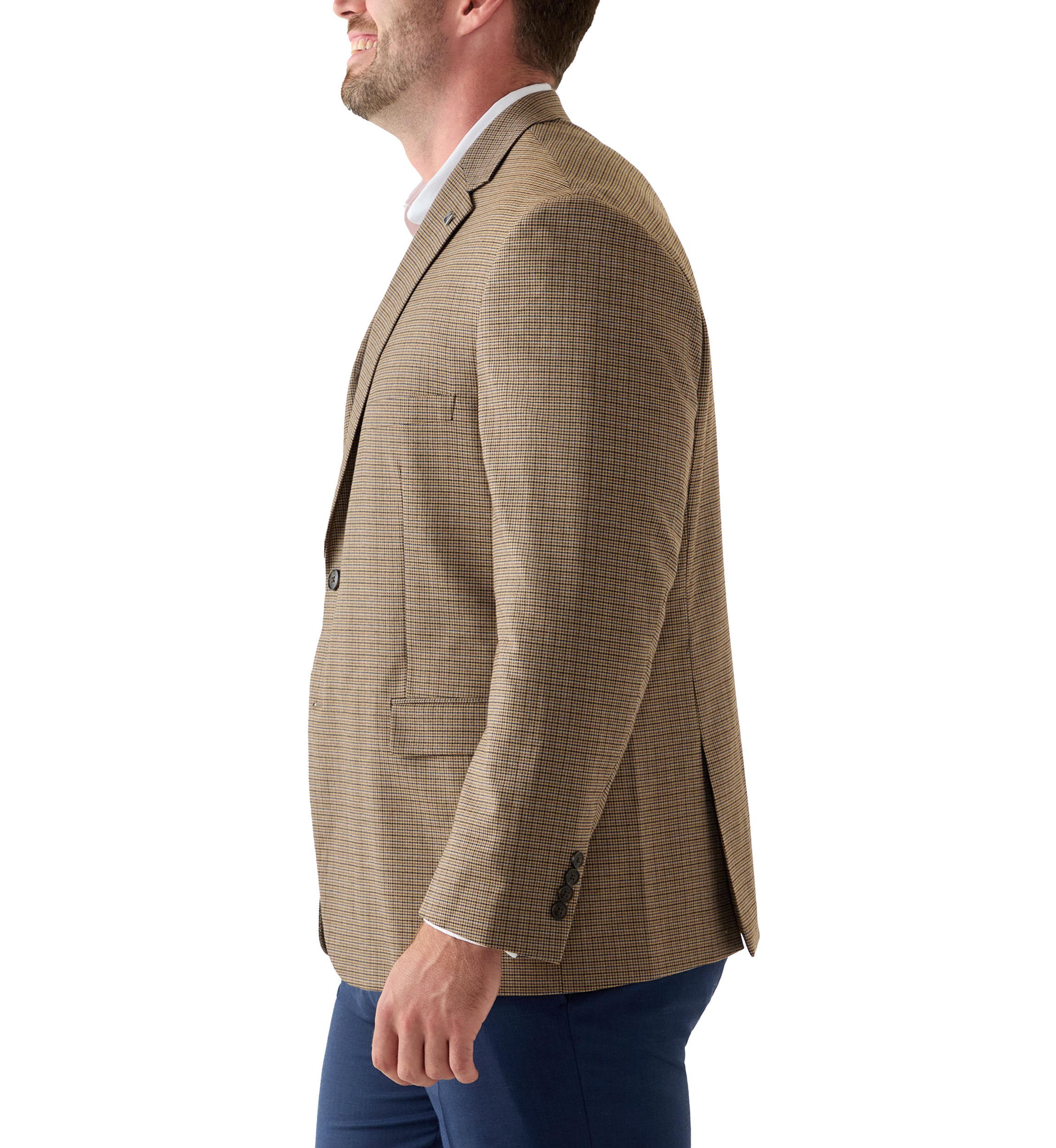 Mens Houndstooth Check Sport Coat