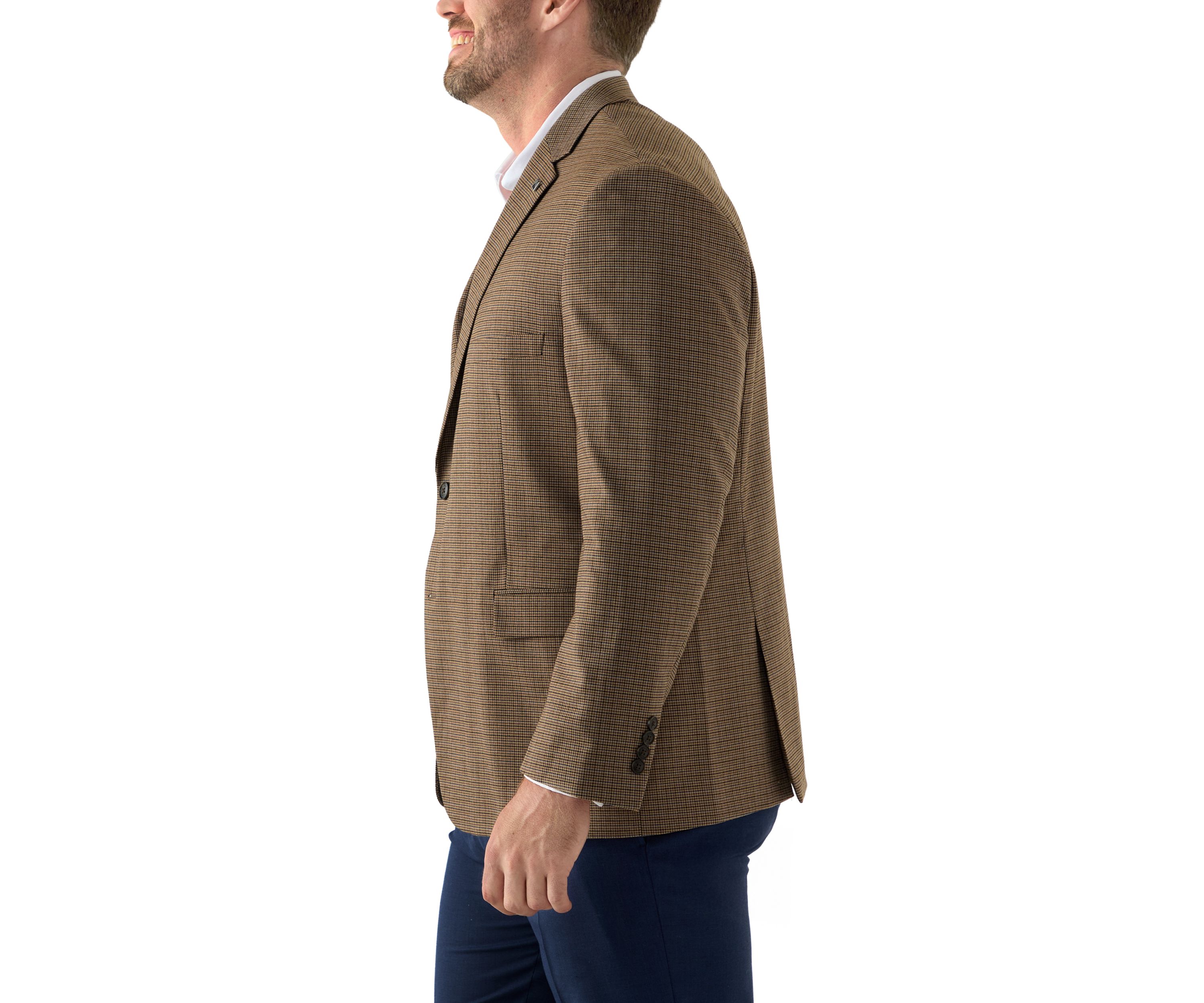 Mens Houndstooth Check Sport Coat