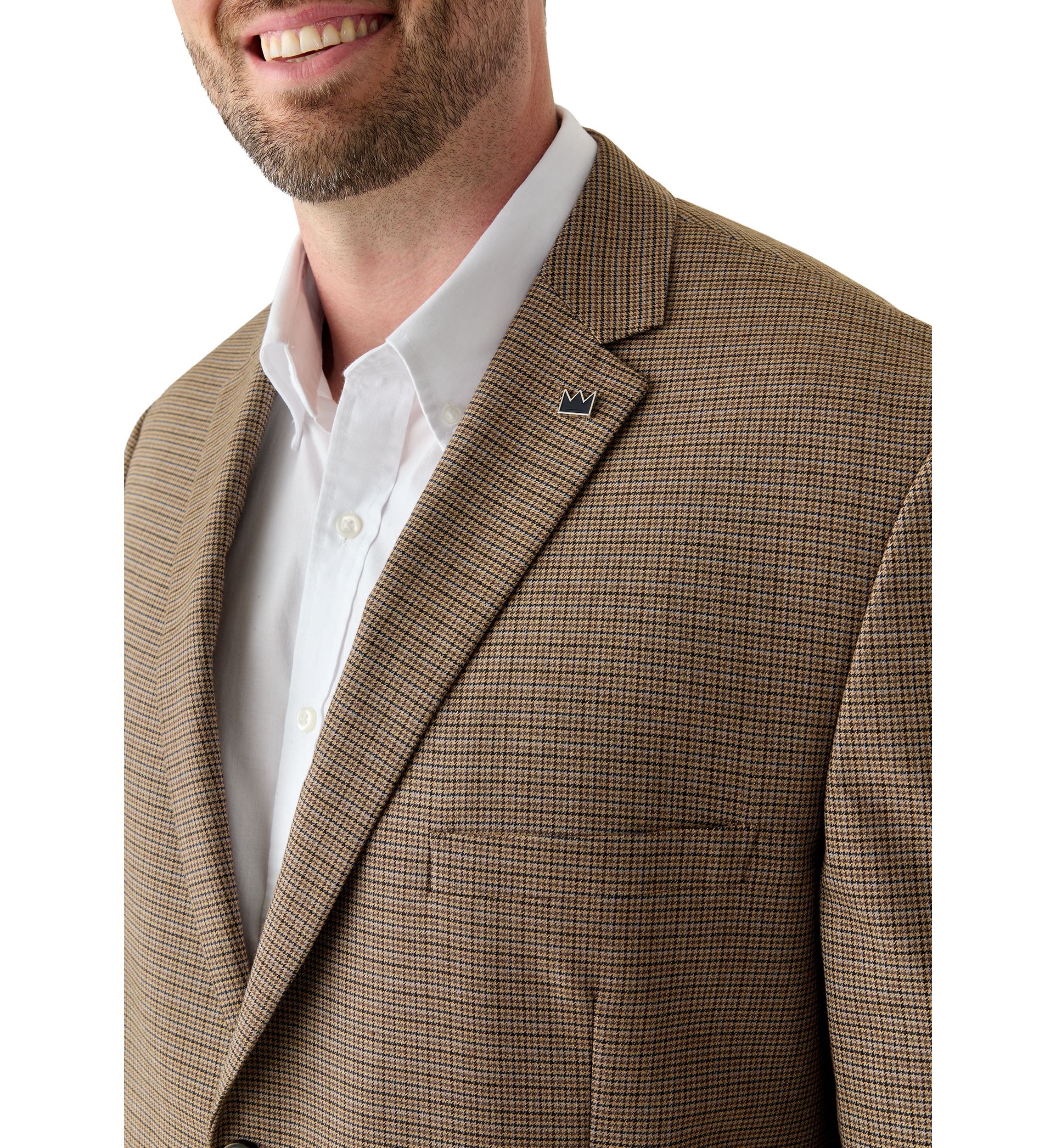Mens Houndstooth Check Sport Coat