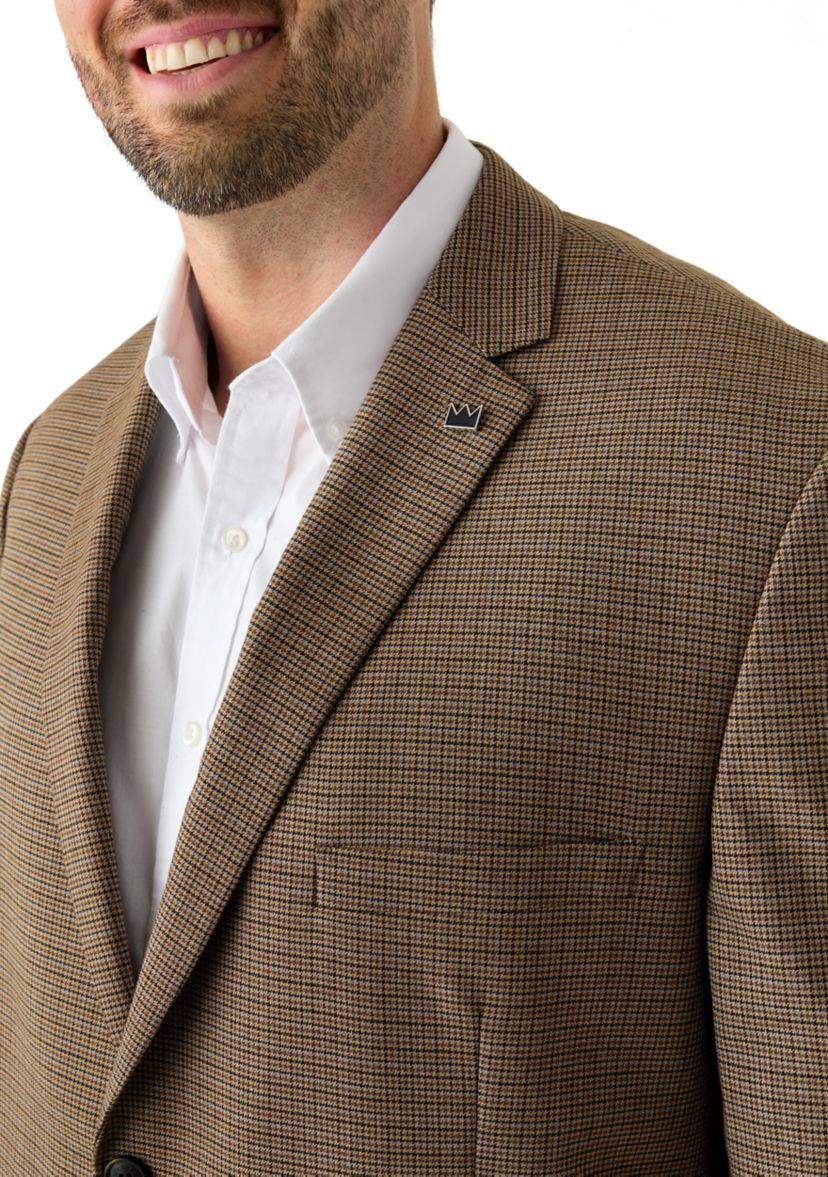 Mens Houndstooth Check Sport Coat
