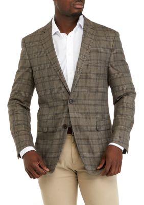 Crown Ivy Brown Plaid Sport Coat belk