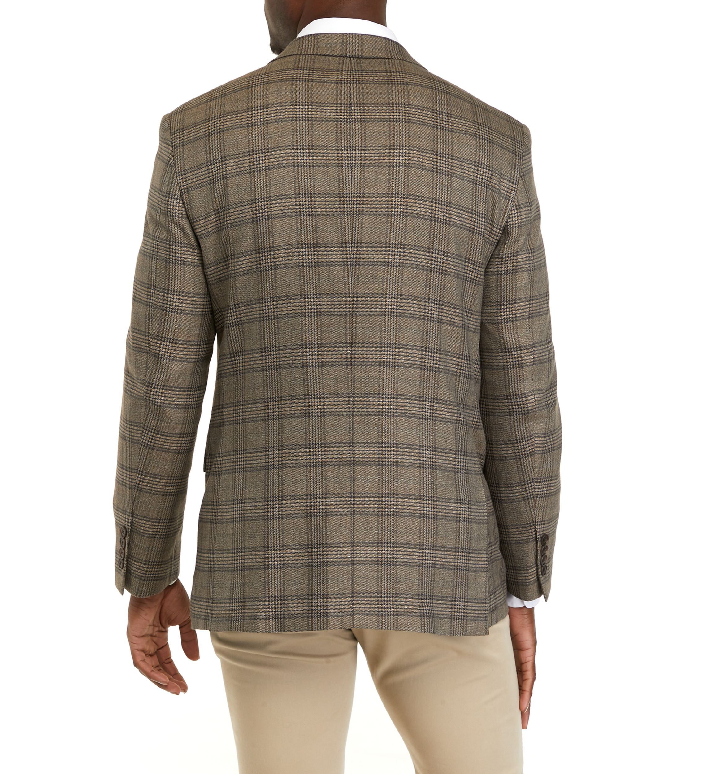 Brown Plaid Sport Coat