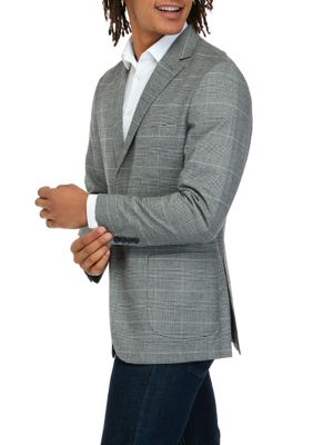 Plaid Patch Pocket Sport Coat