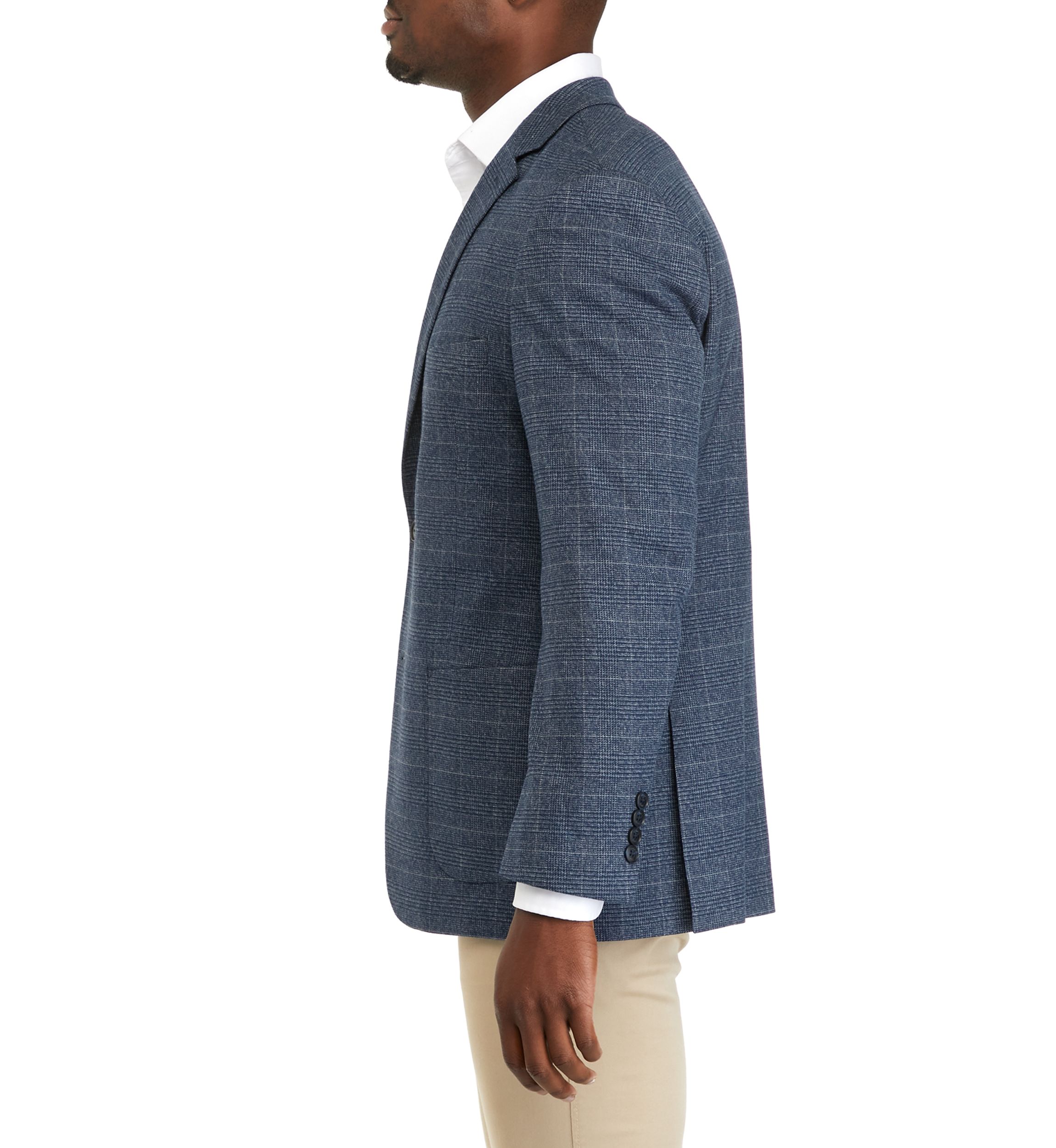 Plaid Patch Pocket Sport Coat 