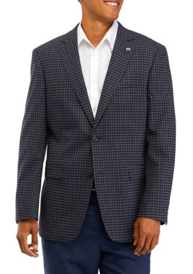 Check Faux Suede Sportcoat