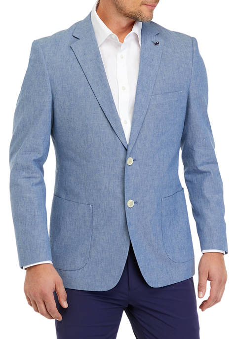 Crown & Ivy™ Blue Linen Sport Coat