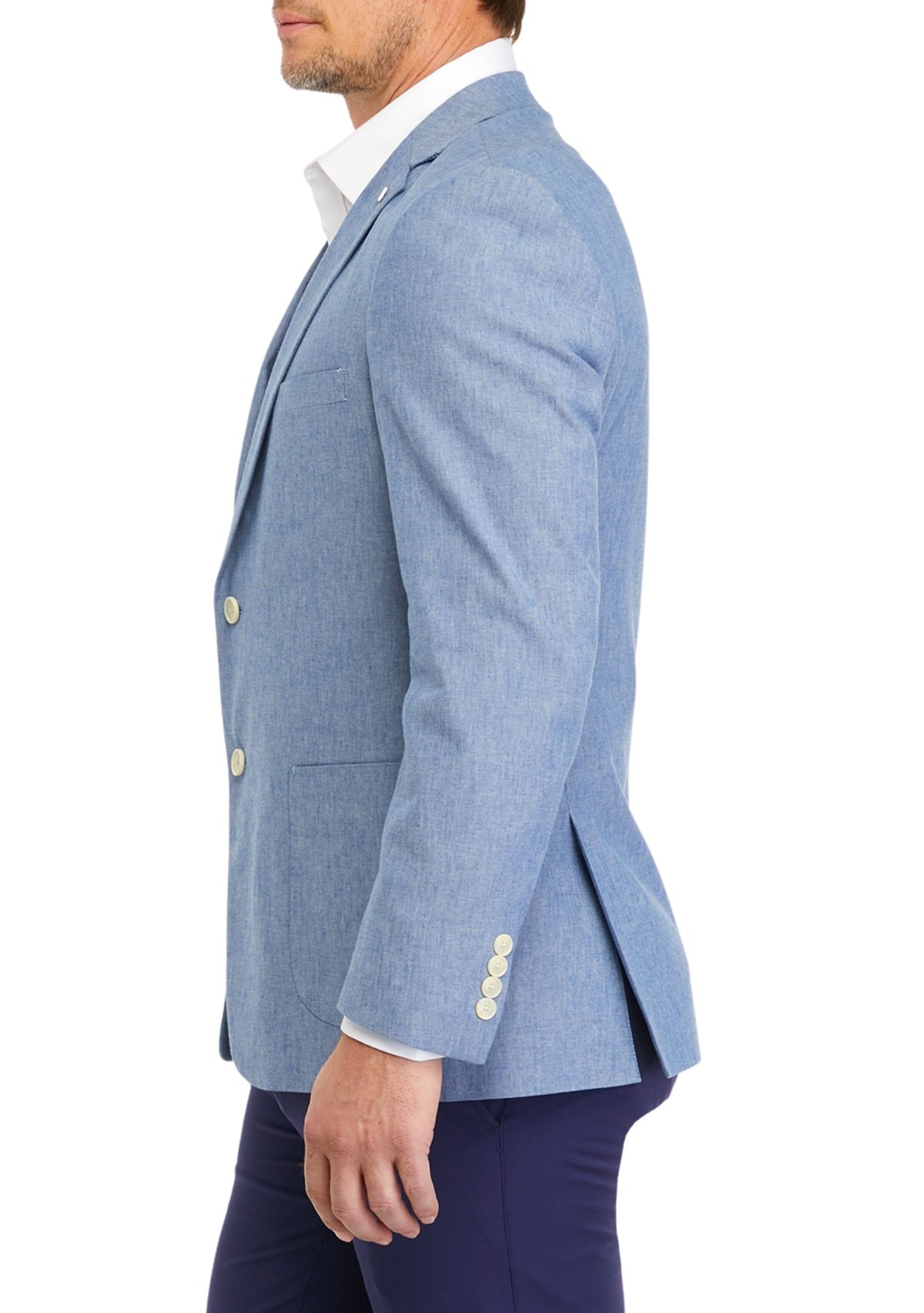 Blue Linen Sport Coat