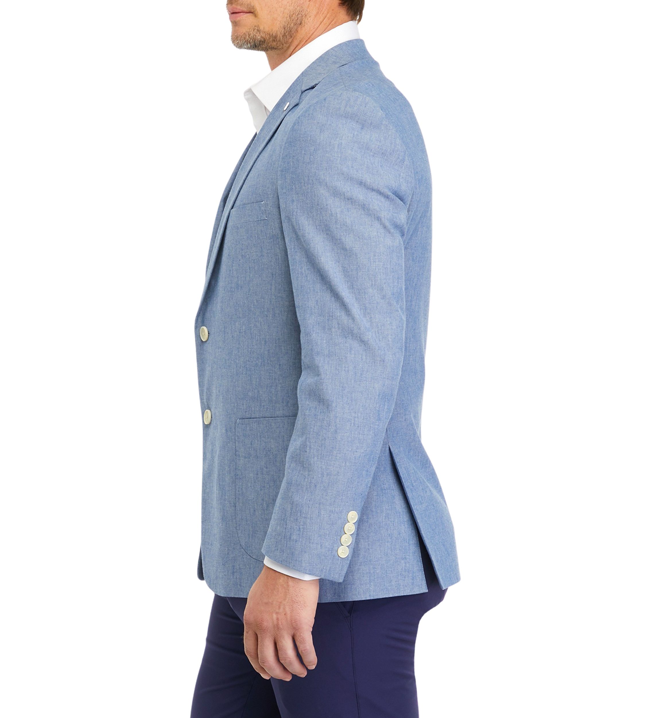 Blue Linen Sport Coat