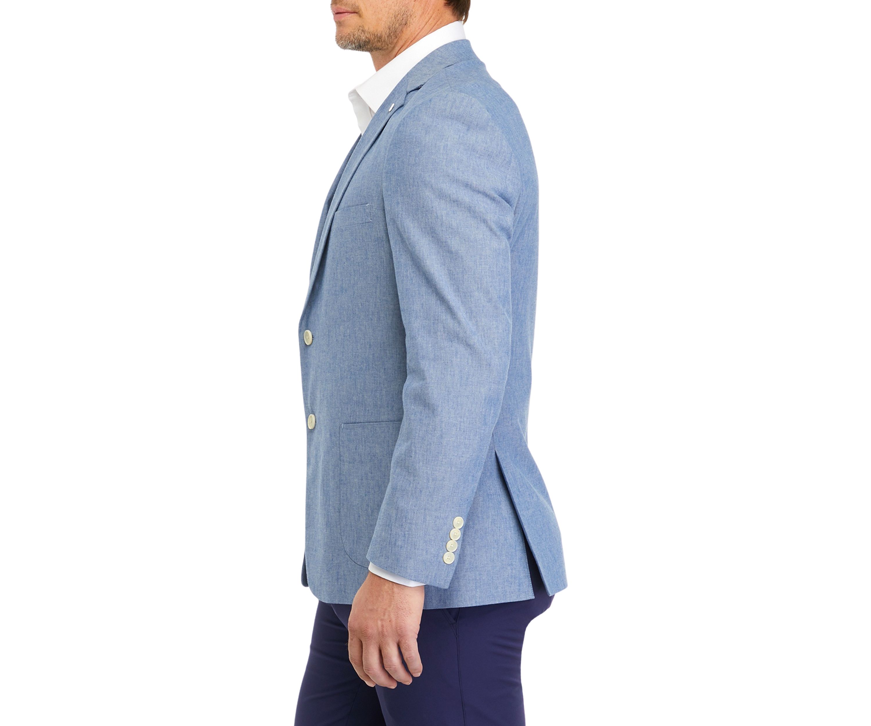Blue Linen Sport Coat