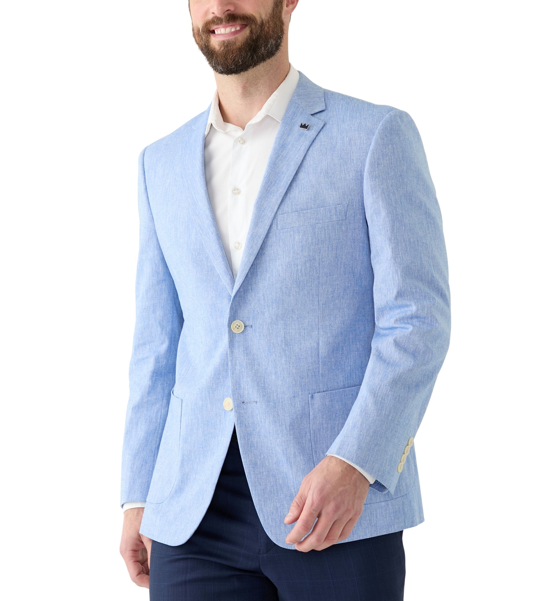 Blue Linen Sport Coat