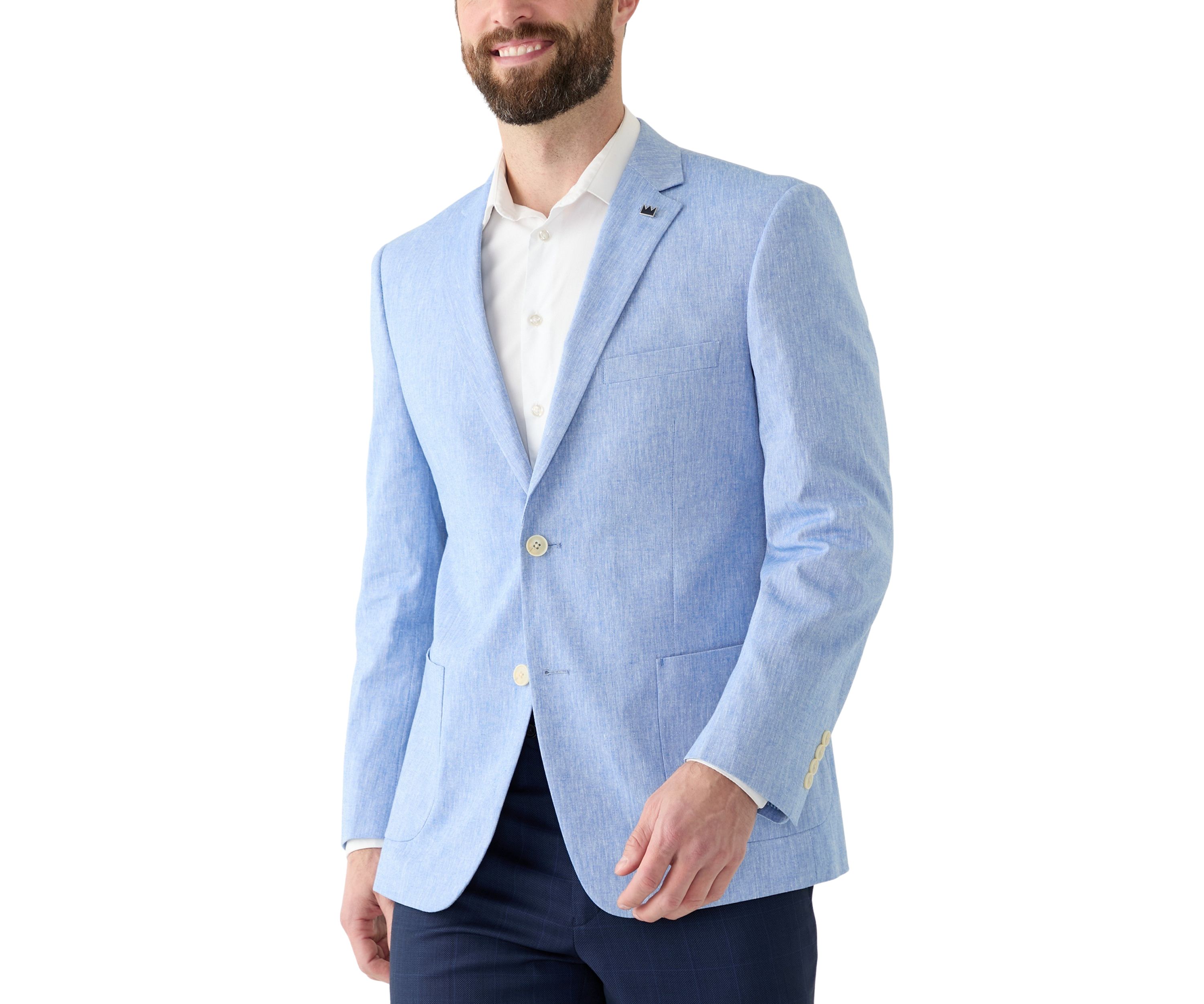 Blue Linen Sport Coat