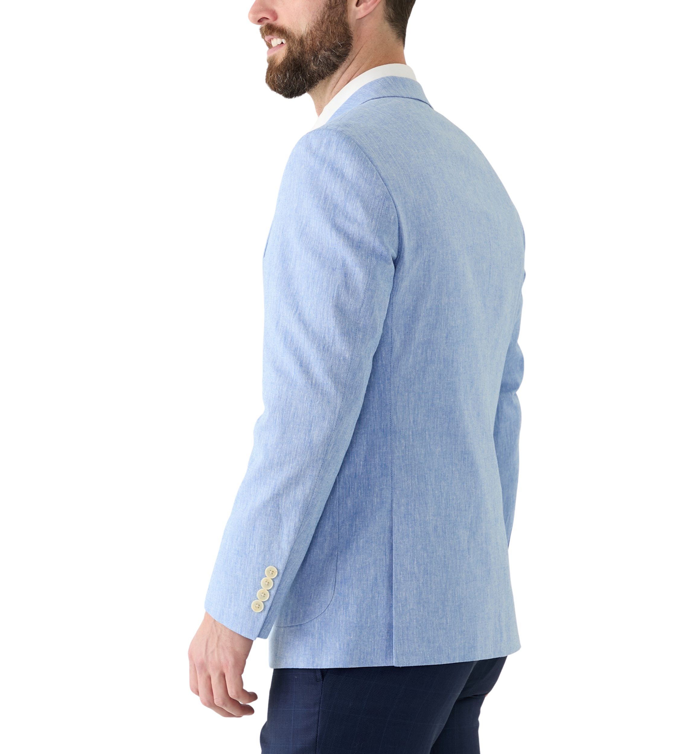 Blue Linen Sport Coat
