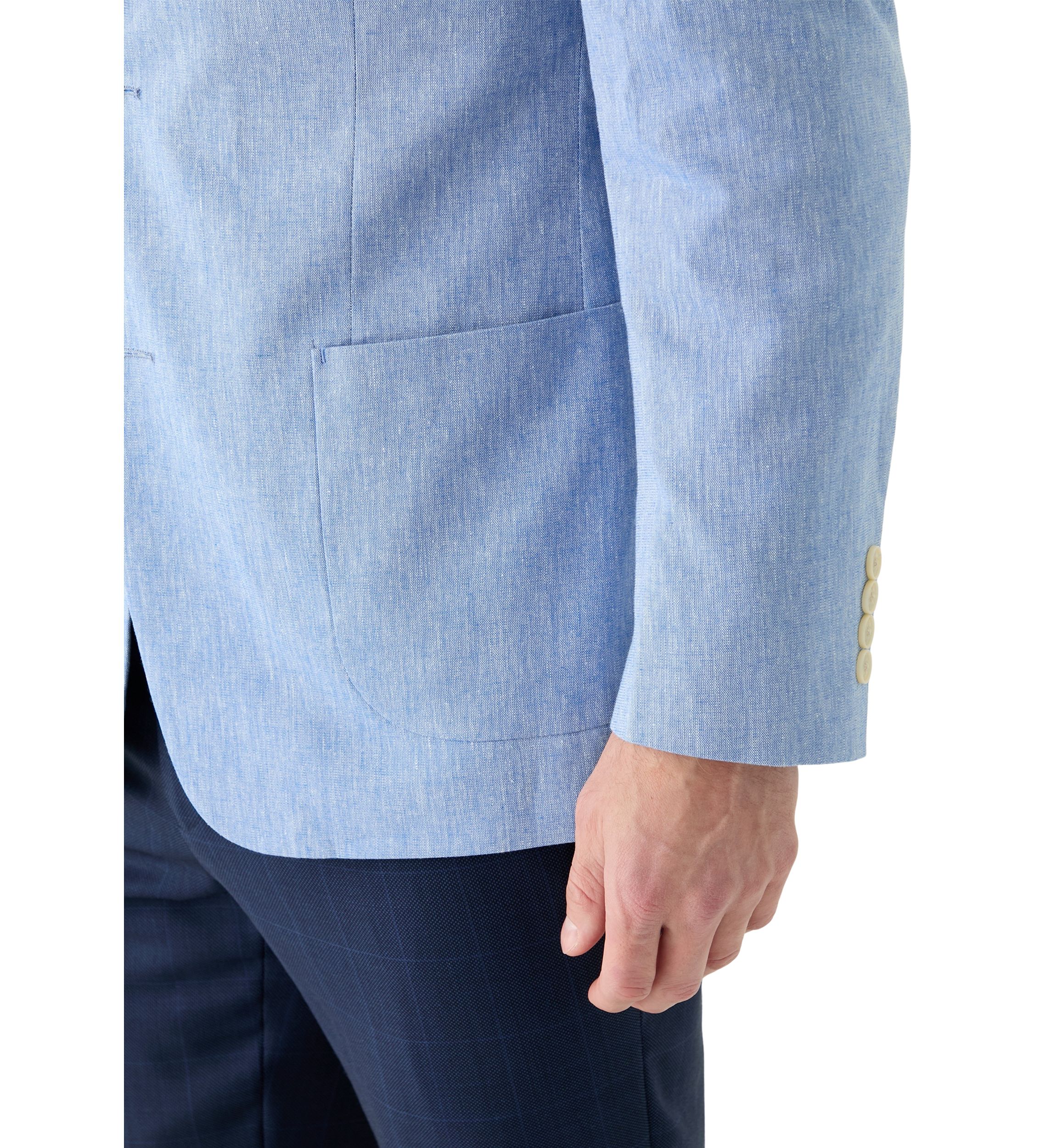 Blue Linen Sport Coat