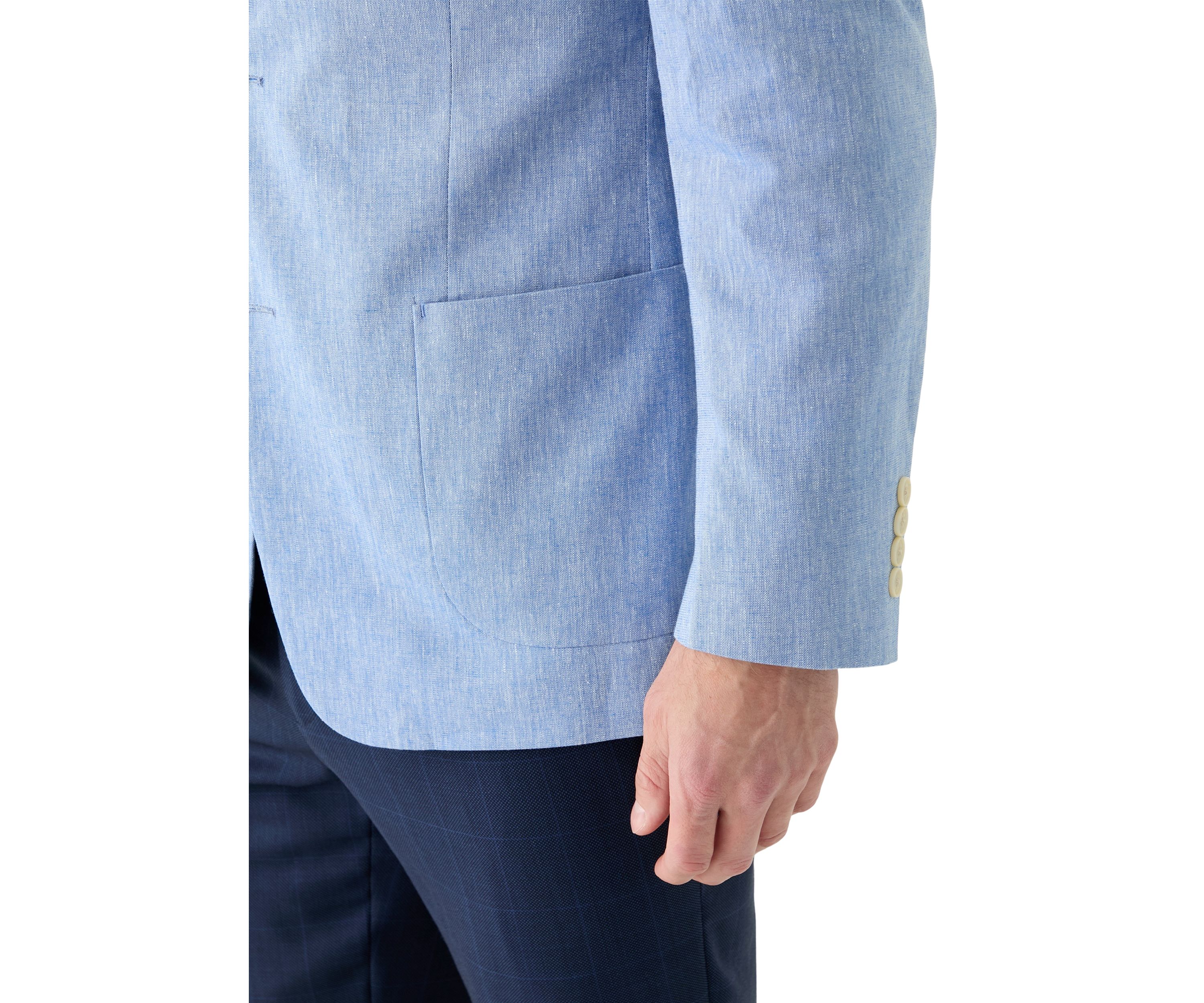 Blue Linen Sport Coat