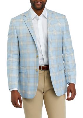 Tonal Royal Blue Check Sport Jacket