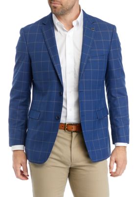 Blue Windowpane Sport Coat