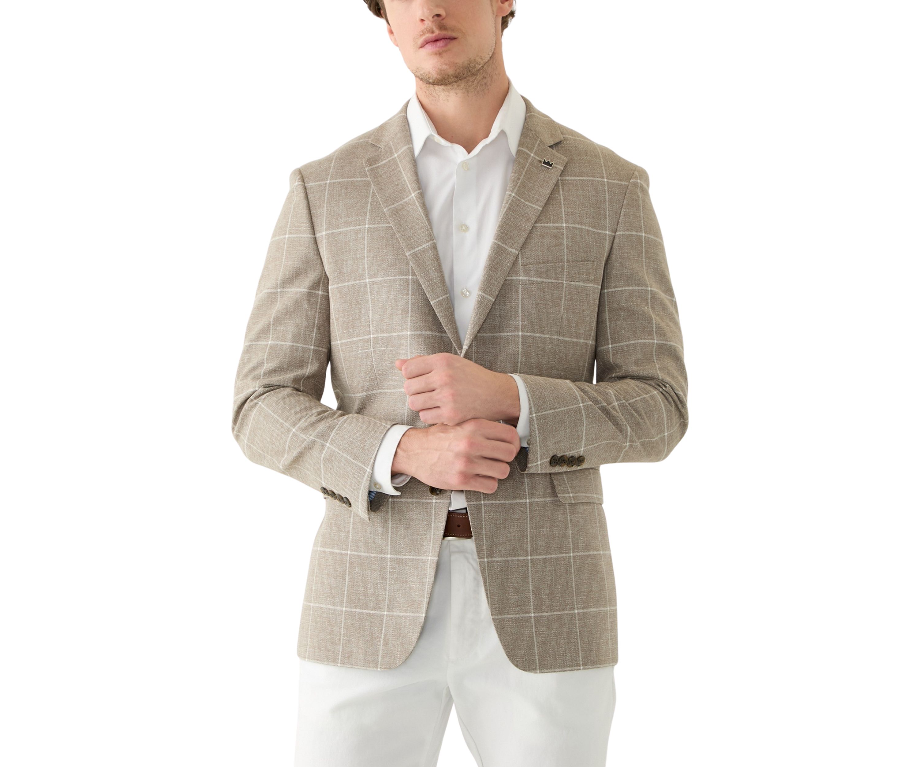 Mens Windowpane Sportcoat