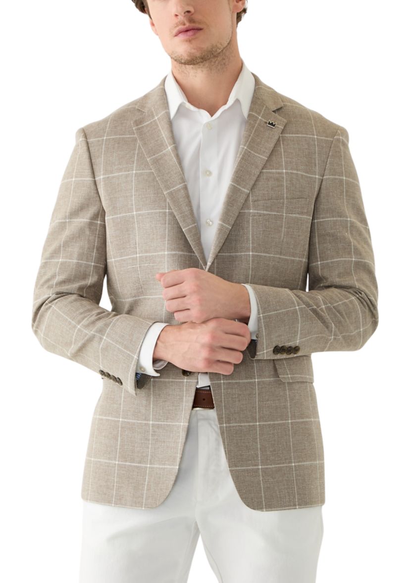 Mens Windowpane Sportcoat