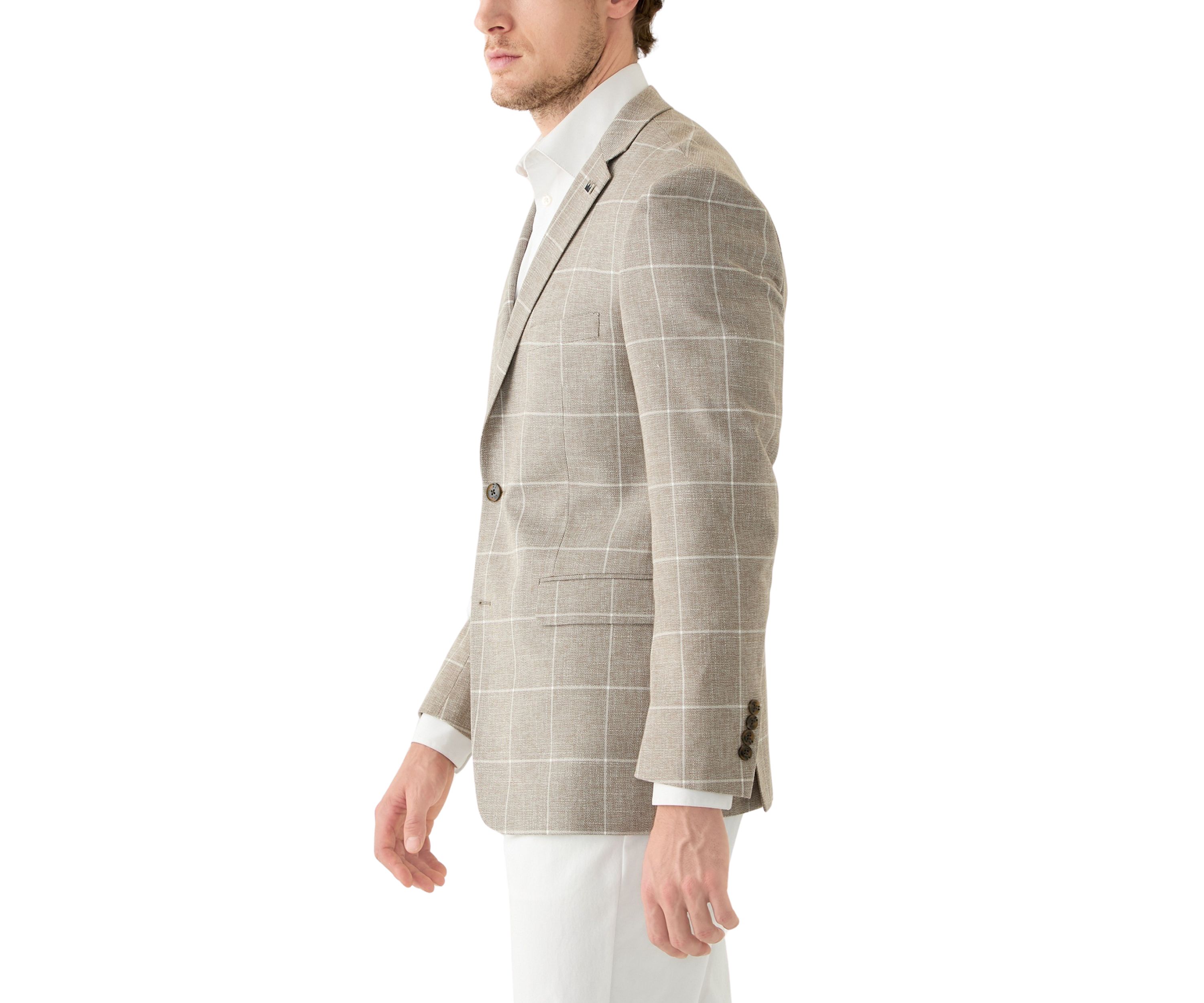 Mens Windowpane Sportcoat