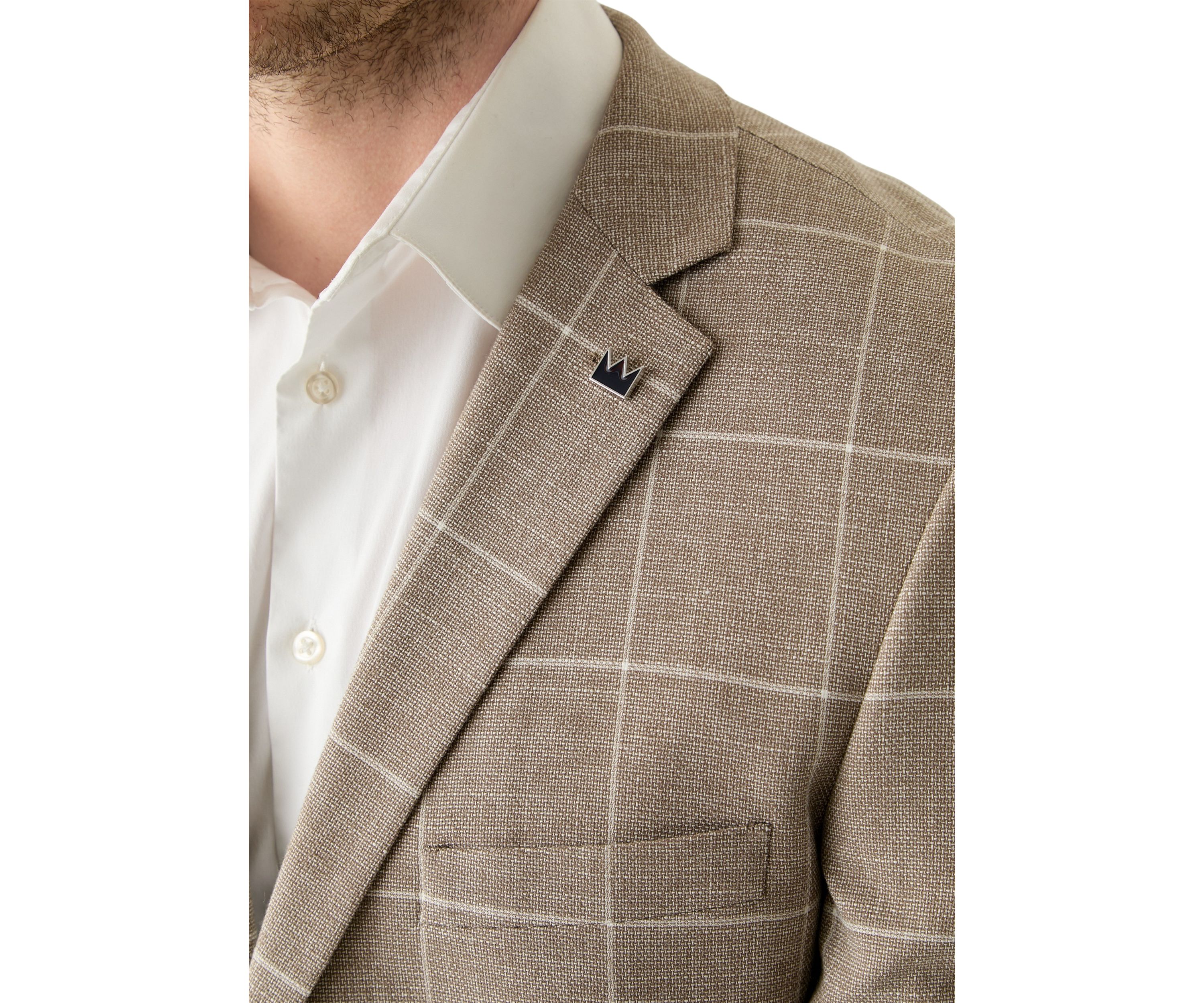 Mens Windowpane Sportcoat