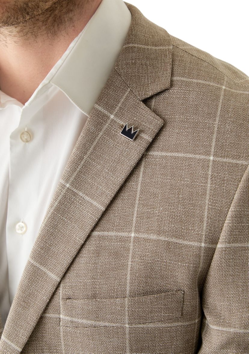 Mens Windowpane Sportcoat