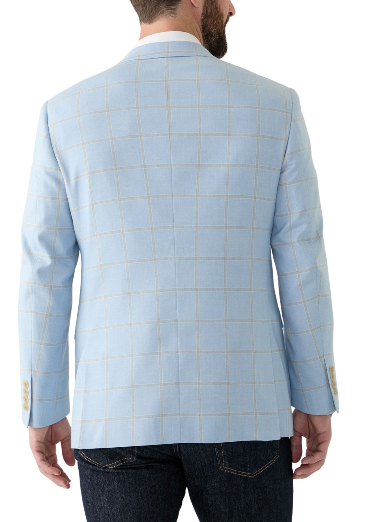 Windowpane Printed Suit Separate Jacket