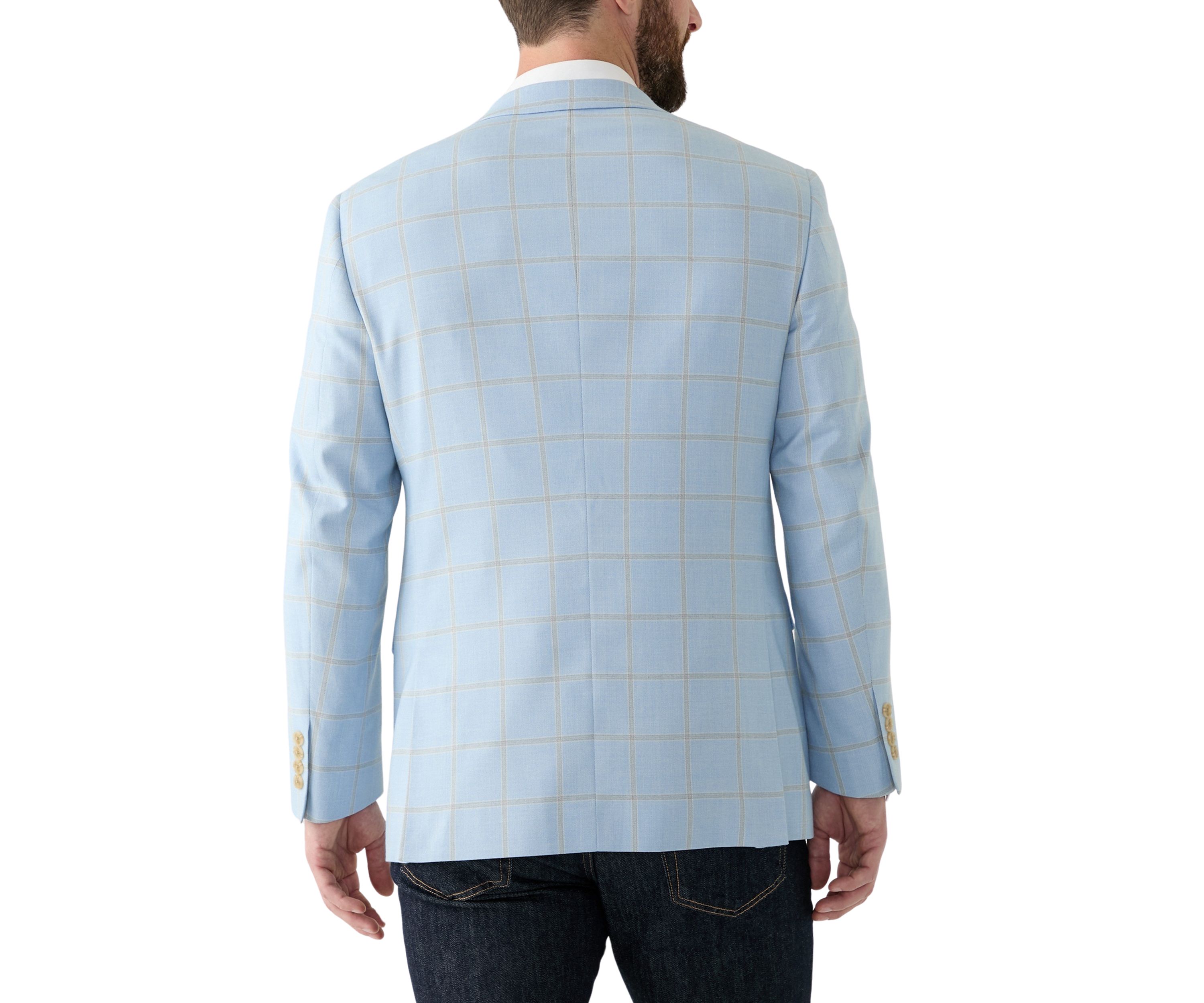Windowpane Printed Suit Separate Jacket