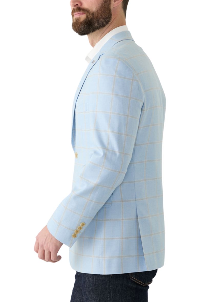 Windowpane Printed Suit Separate Jacket
