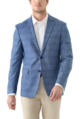 Crown & Ivy Men's Plaid Suit Jacket
