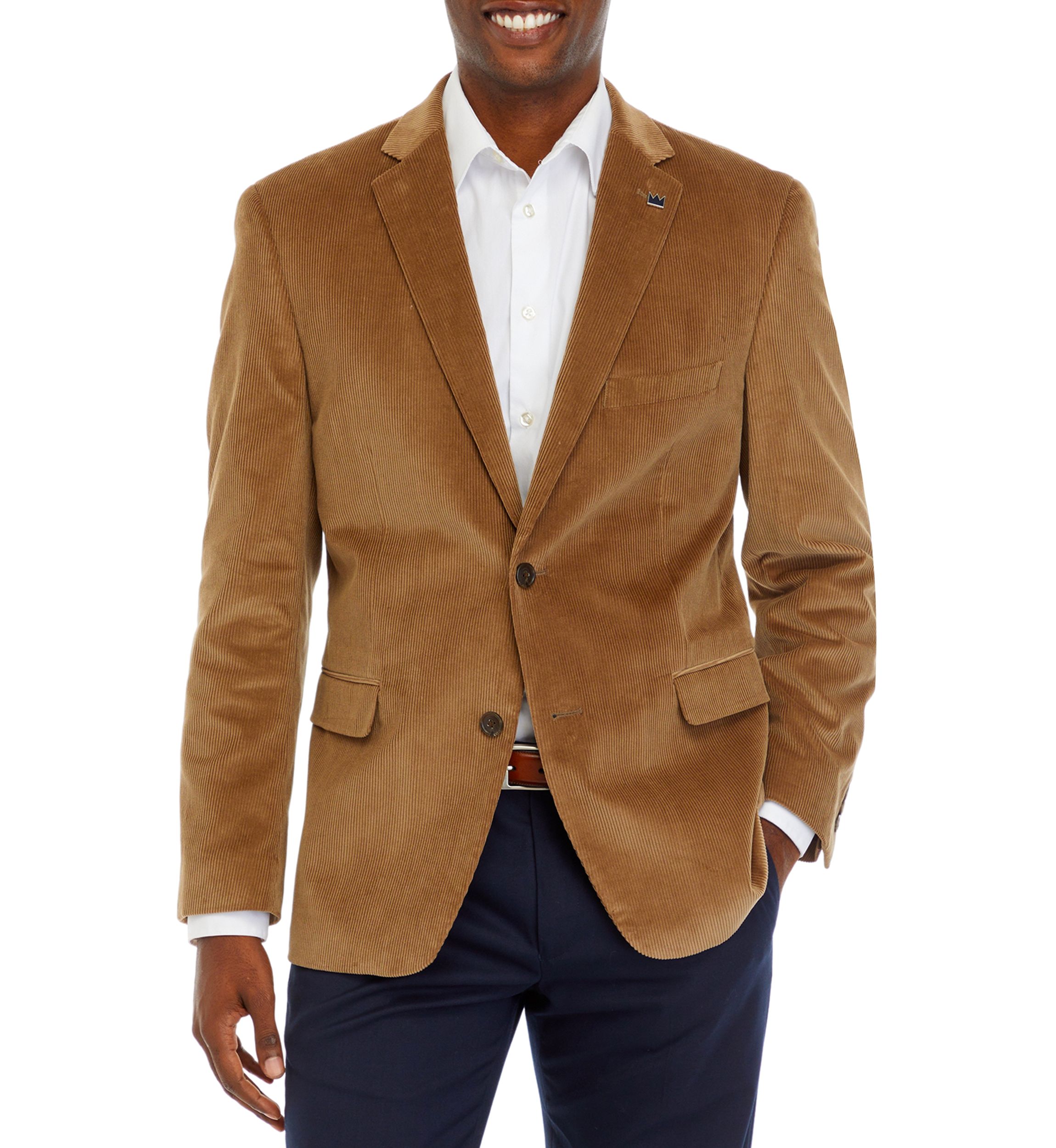 Wheat Corduroy Faux Suede Sportcoat
