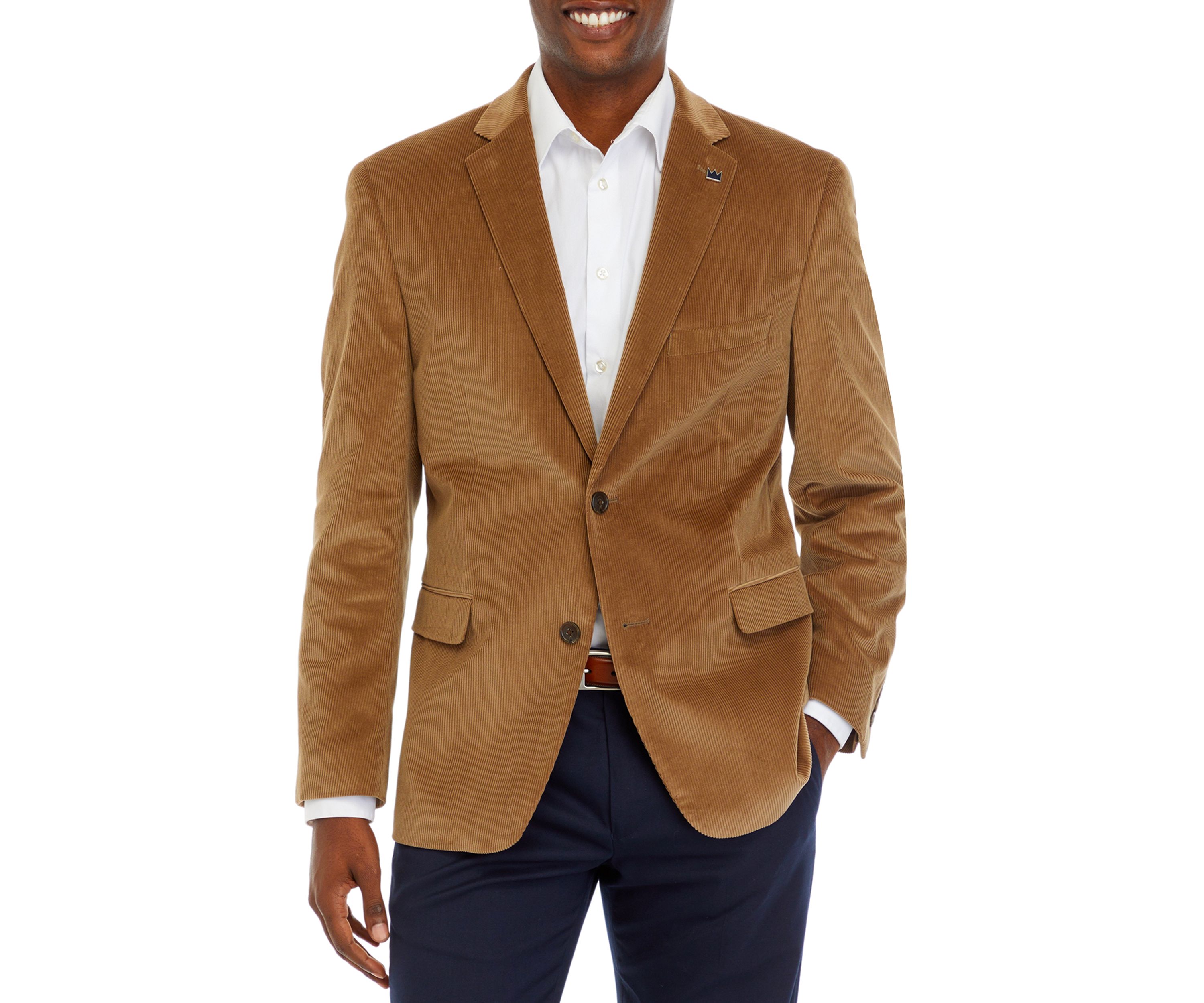 Wheat Corduroy Faux Suede Sportcoat
