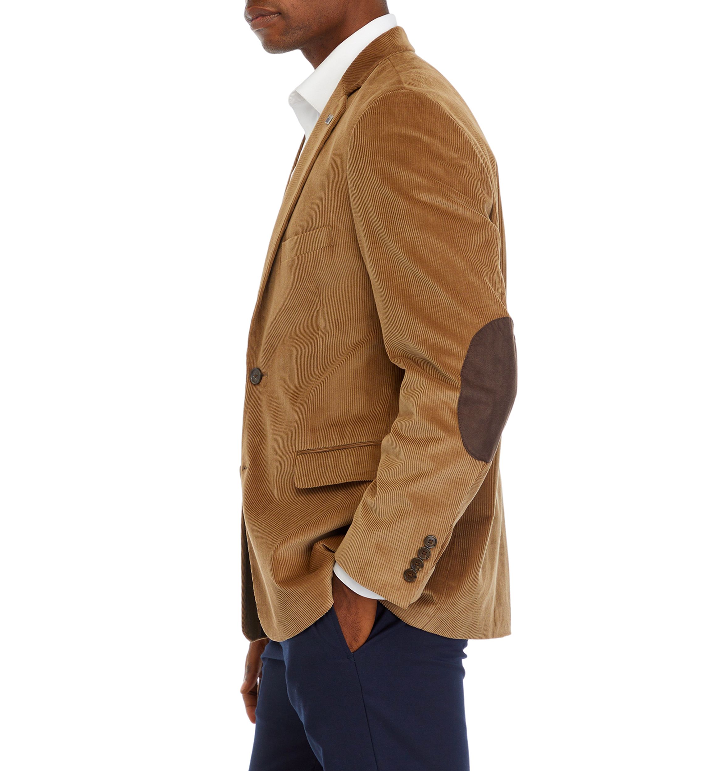 Wheat Corduroy Faux Suede Sportcoat