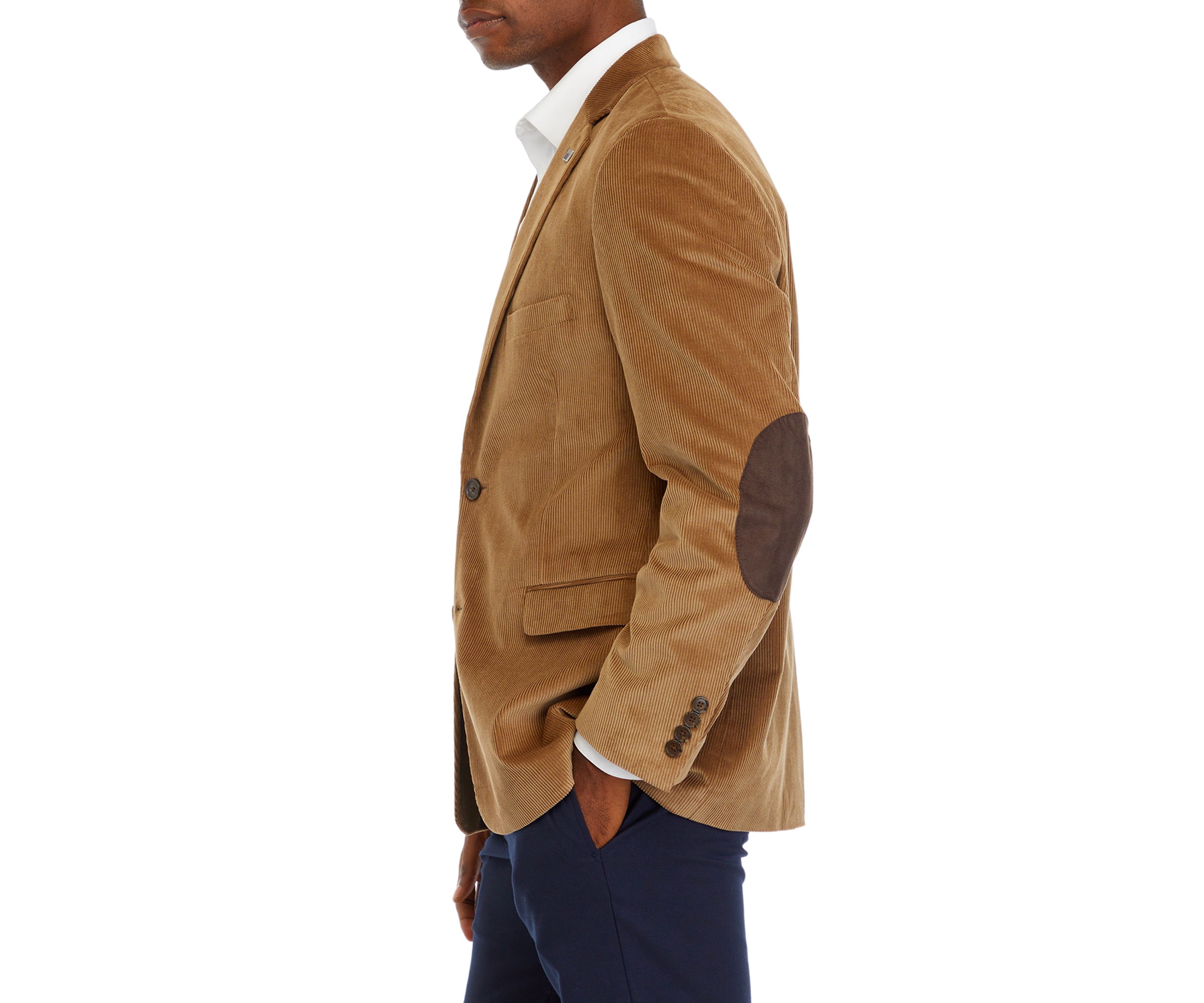 Wheat Corduroy Faux Suede Sportcoat