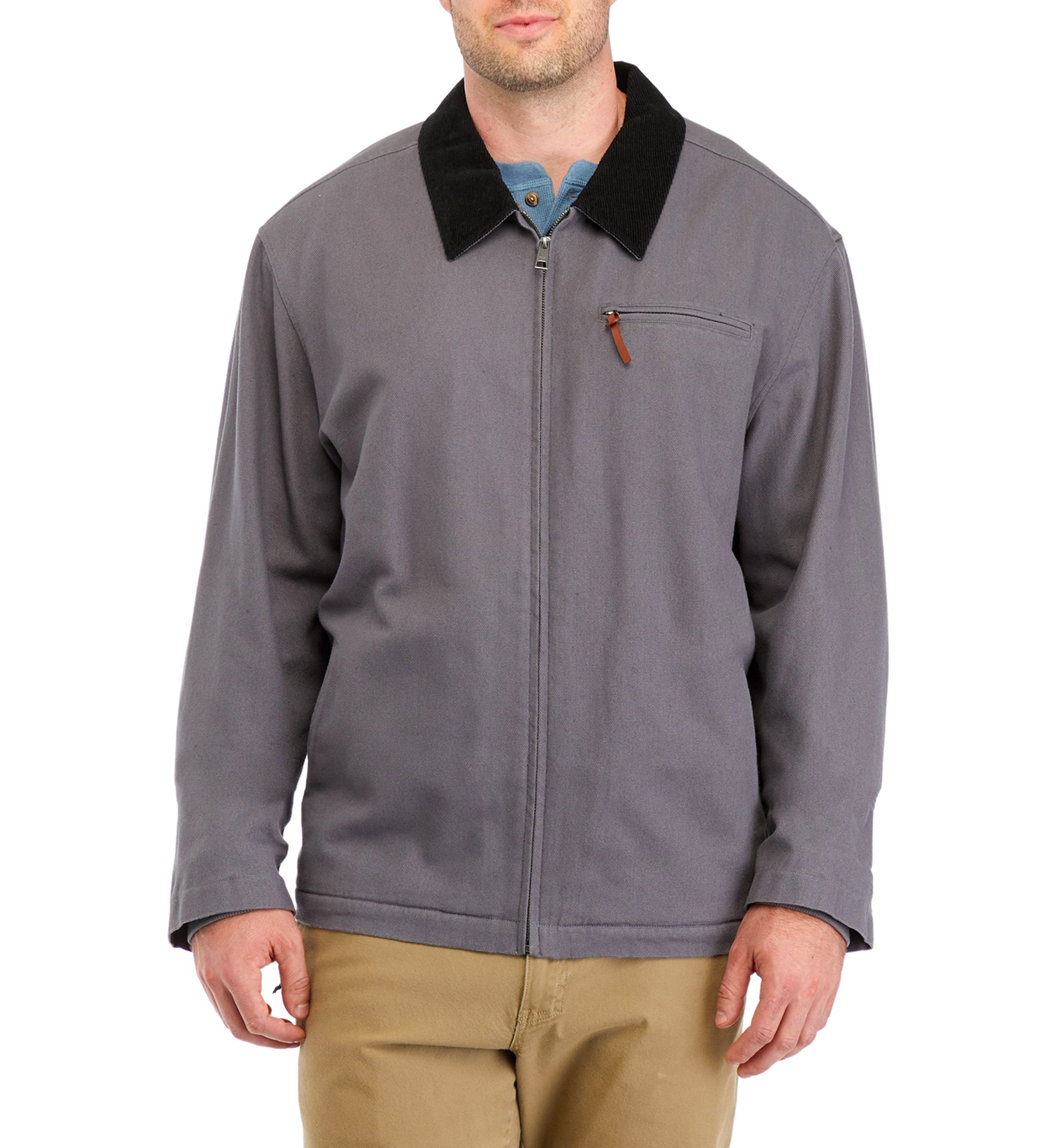 Big & Tall Collared Canvas Jacket