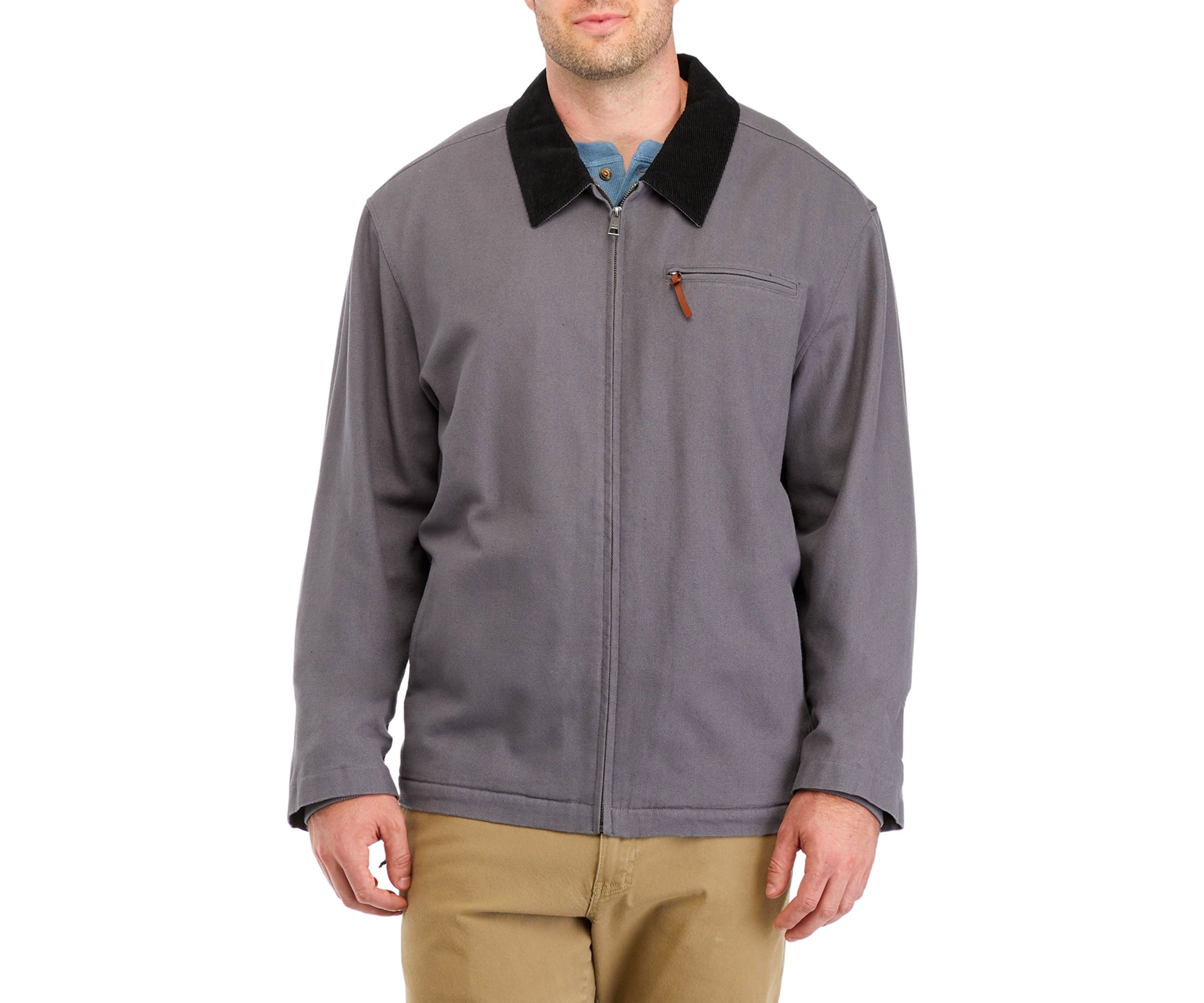 Big & Tall Collared Canvas Jacket