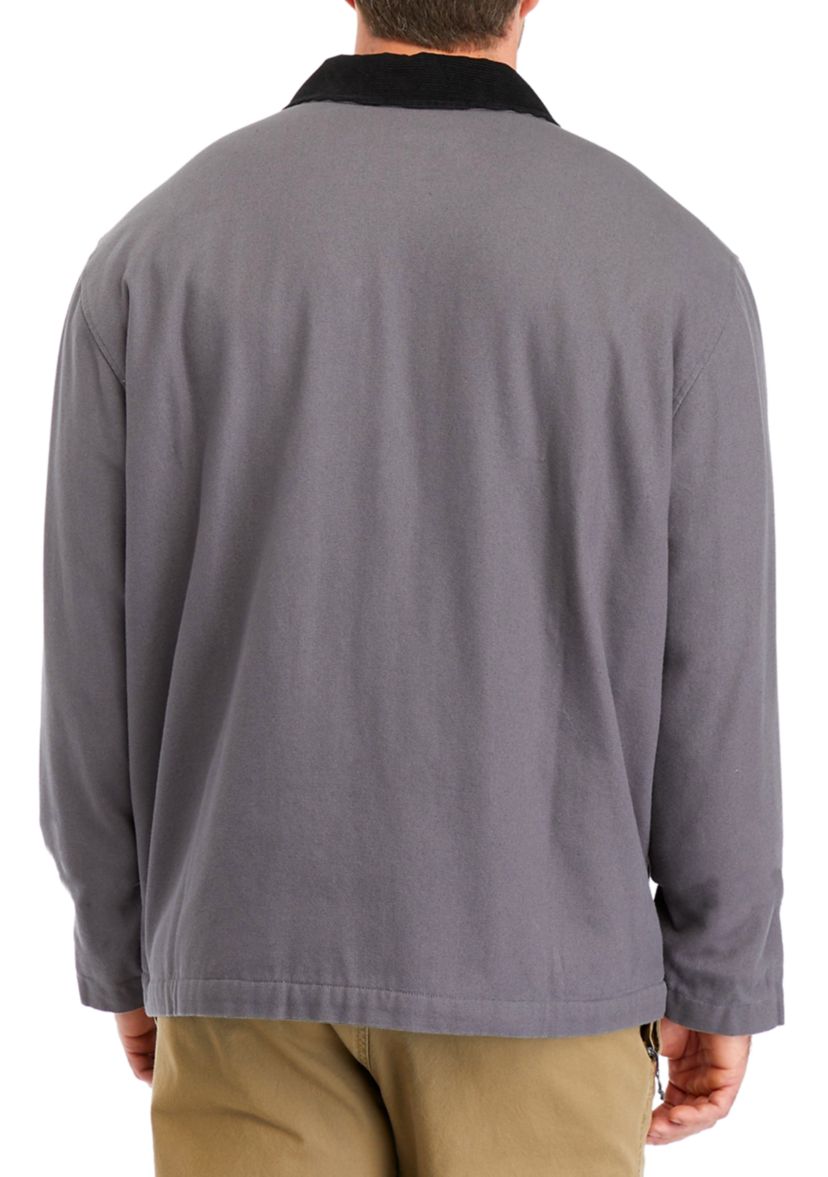 Big & Tall Collared Canvas Jacket