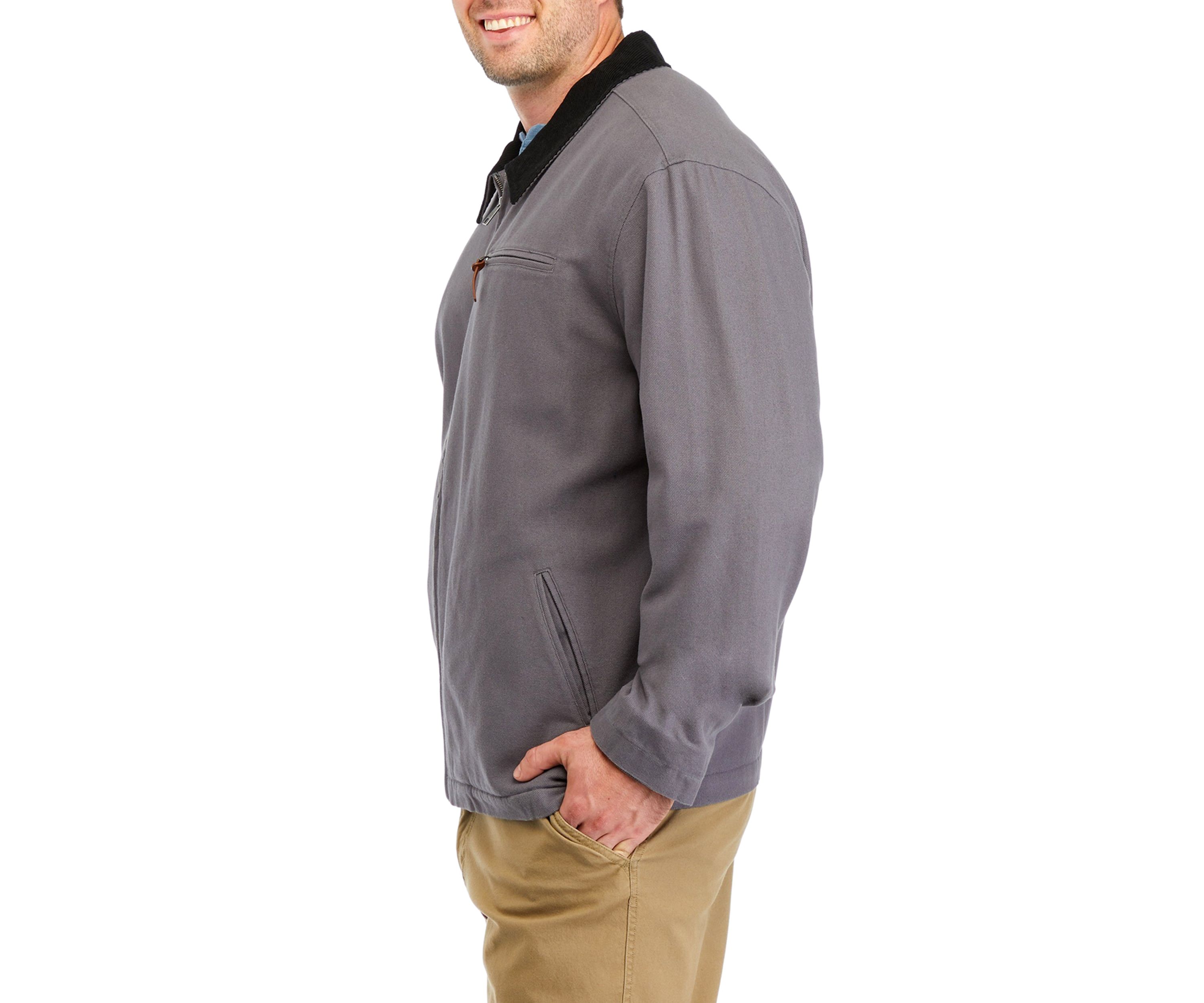 Big & Tall Collared Canvas Jacket