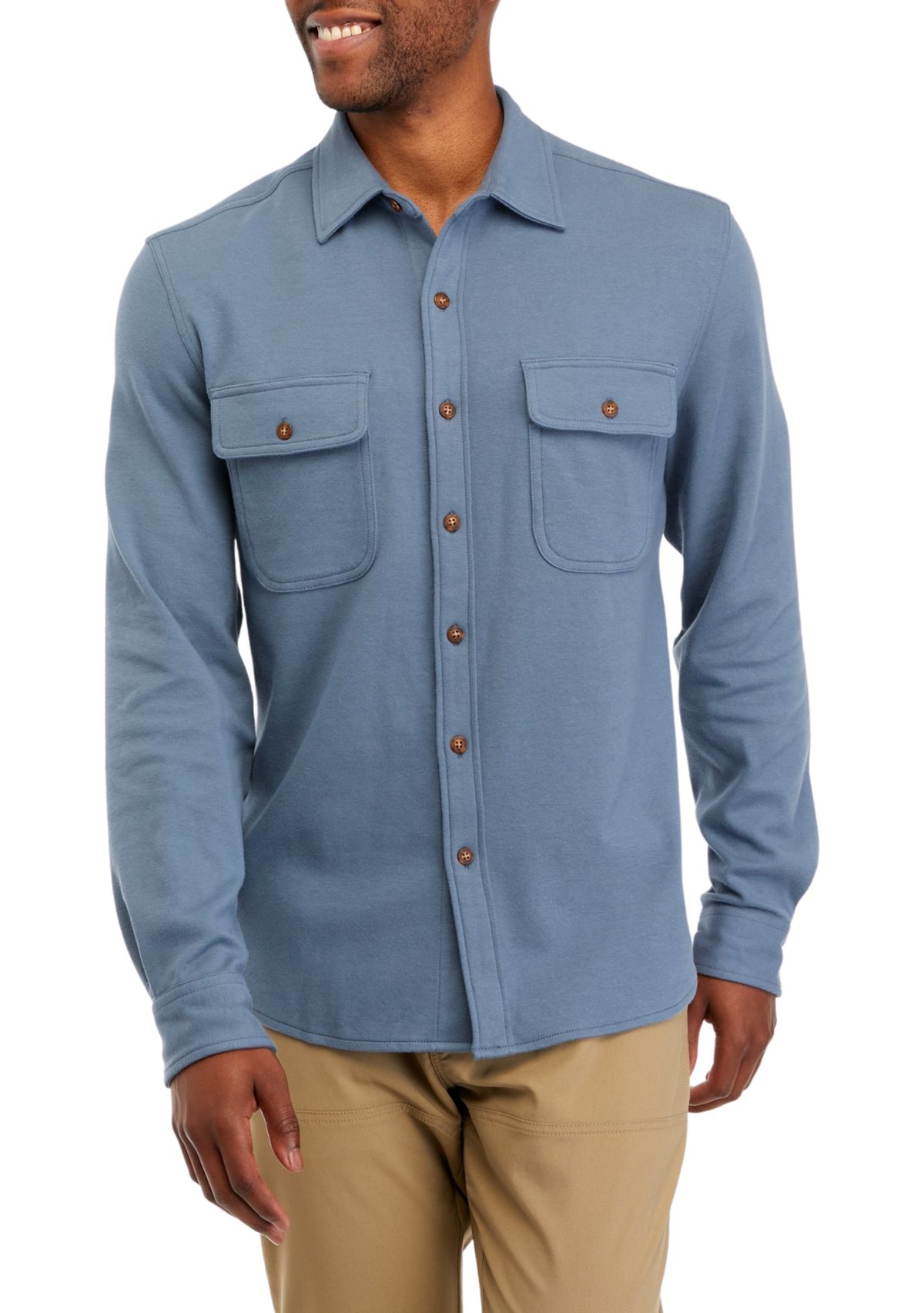 Long Sleeve Sweater Knit Shirt 