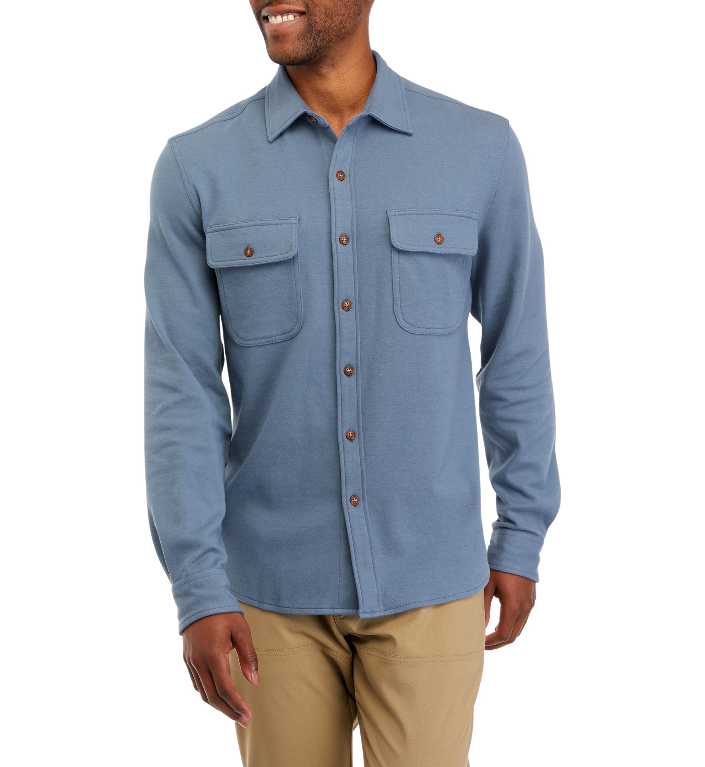Long Sleeve Sweater Knit Shirt 