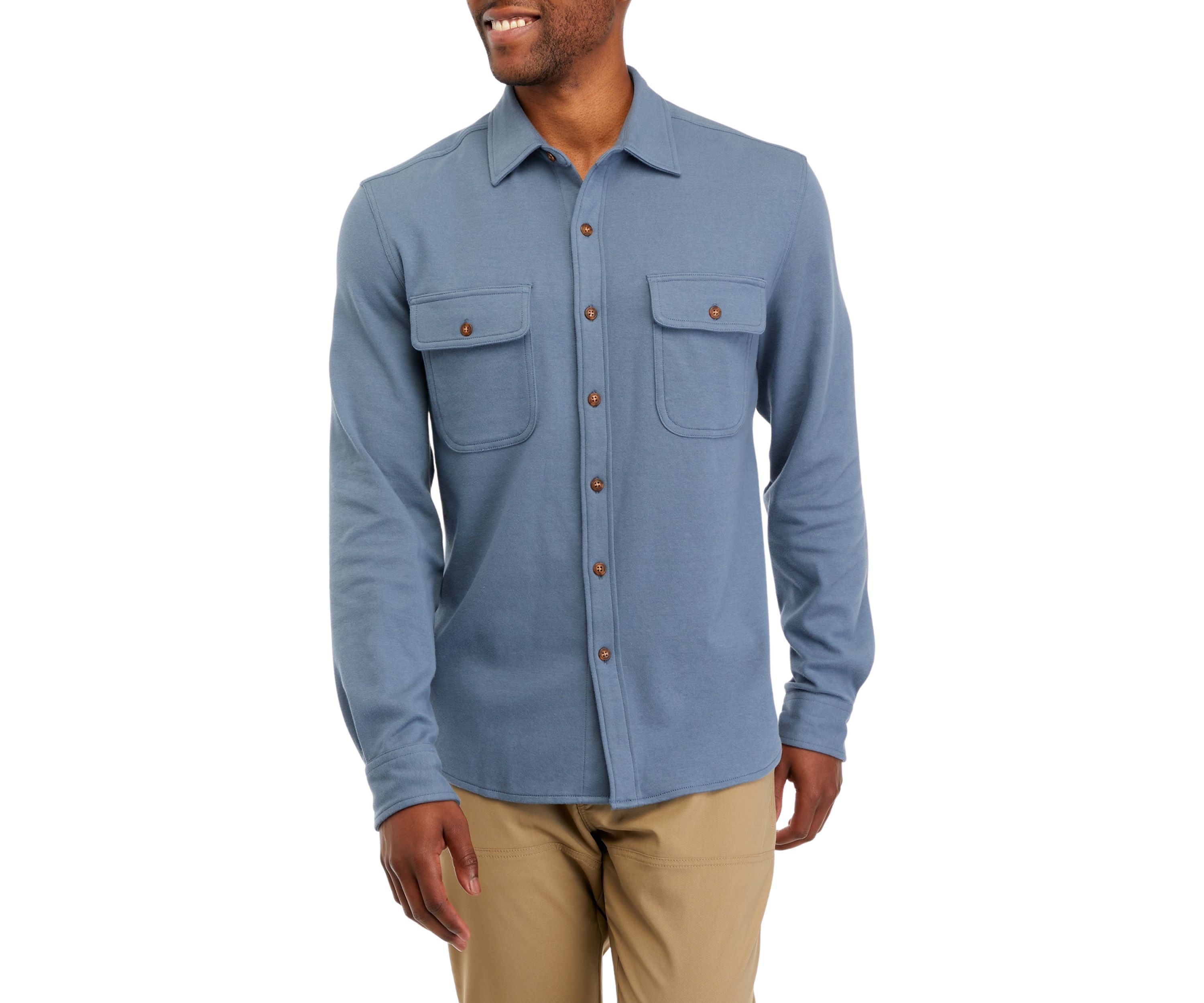 Long Sleeve Sweater Knit Shirt 