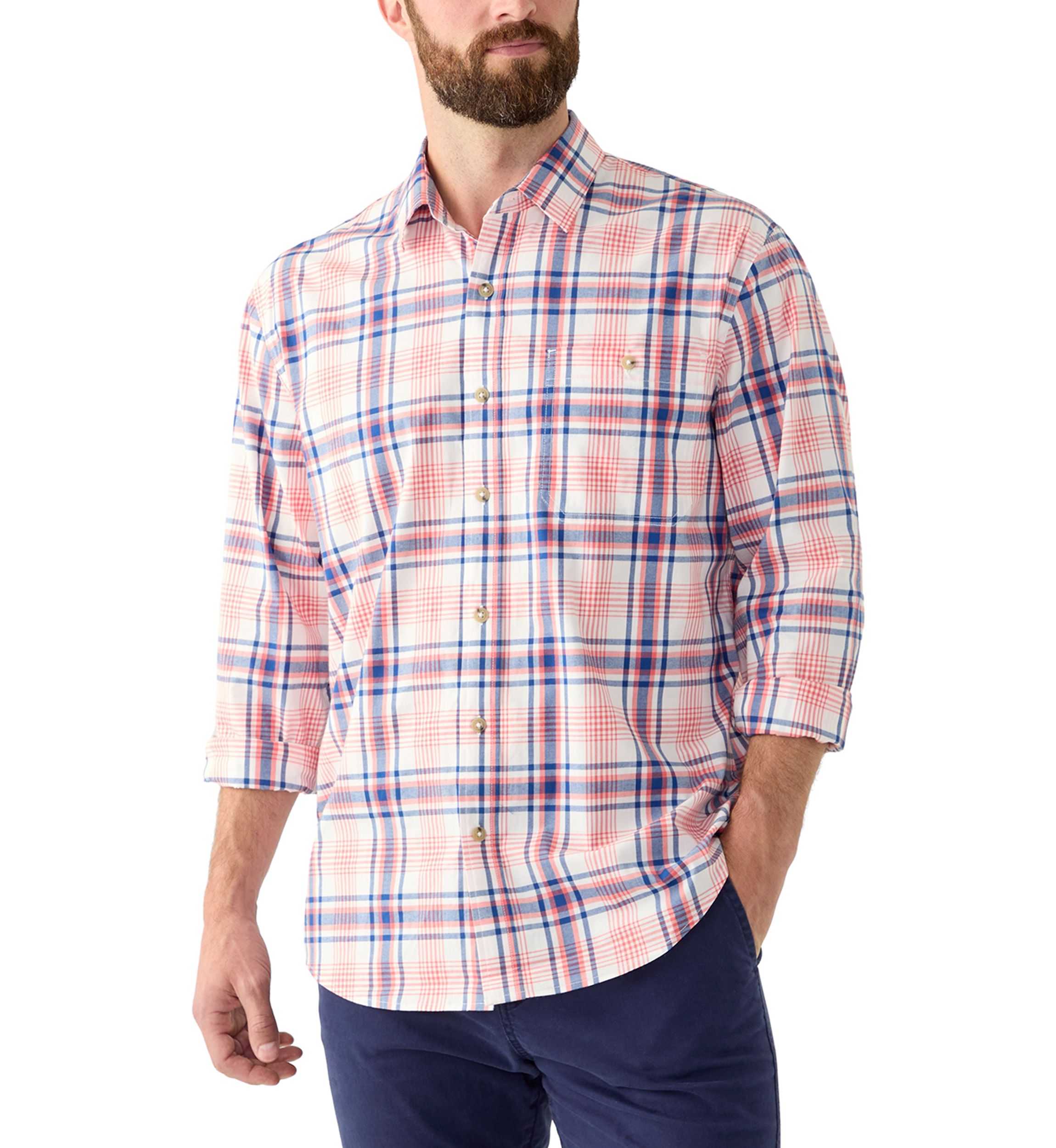 Printed Poplin Button Down Shirt