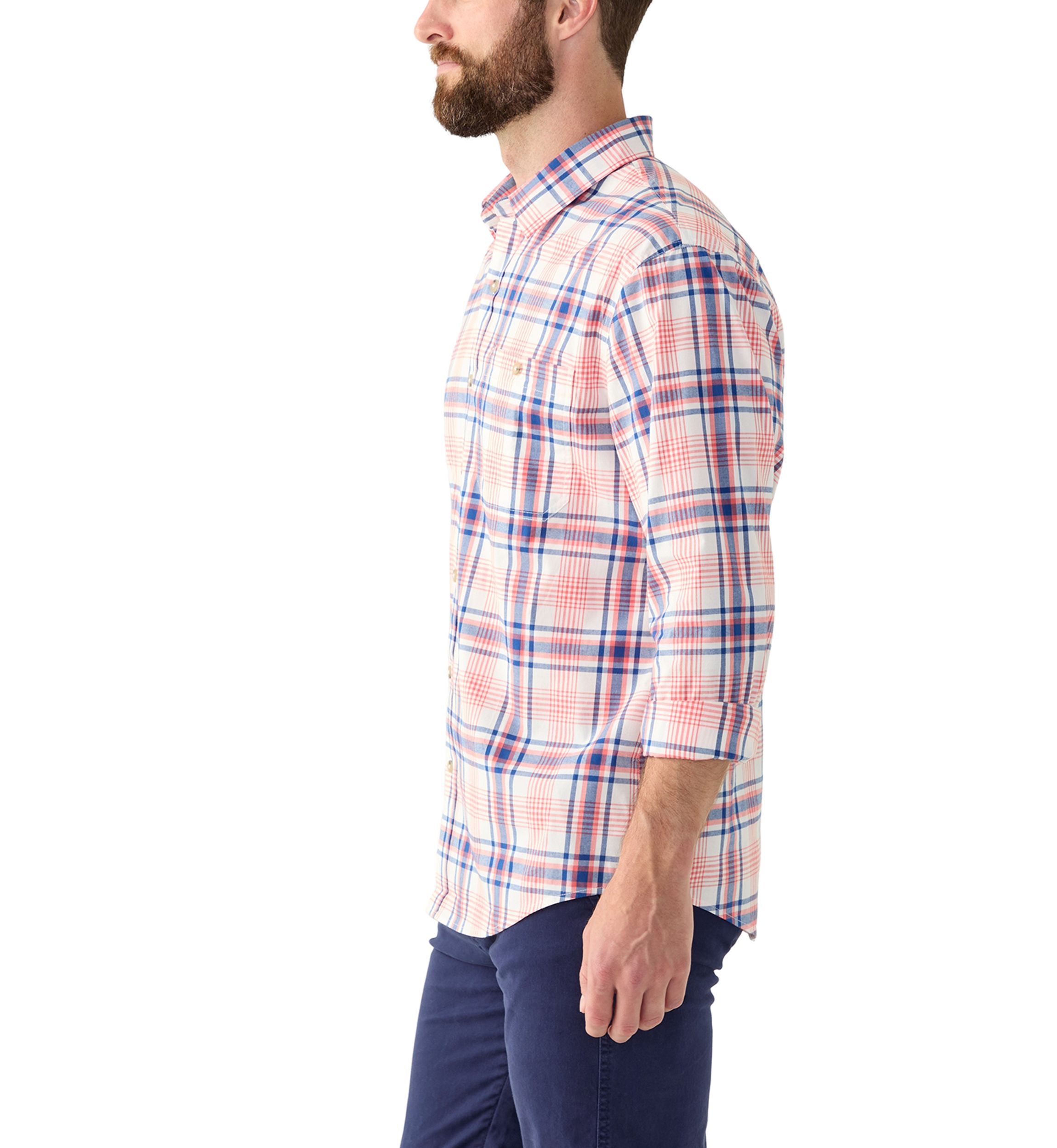 Printed Poplin Button Down Shirt