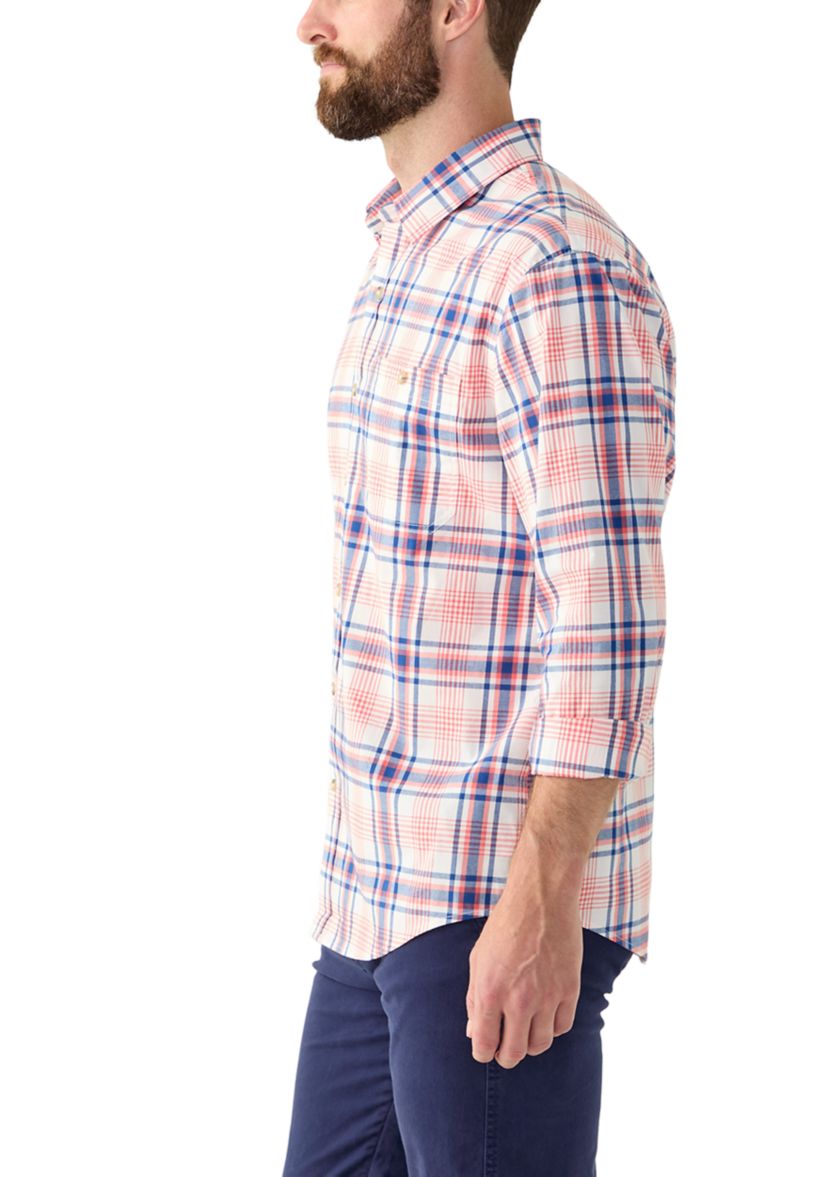 Printed Poplin Button Down Shirt