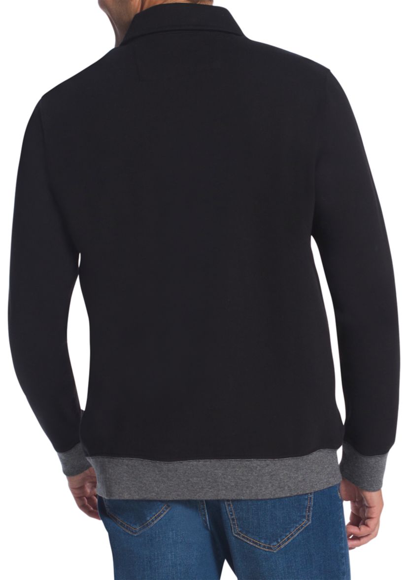 Long Sleeve Iconic Quarter Zip Fleece Pullover
