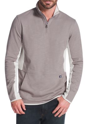 Long Sleeve 1/4 Zip Mock Neck Performance Pullover