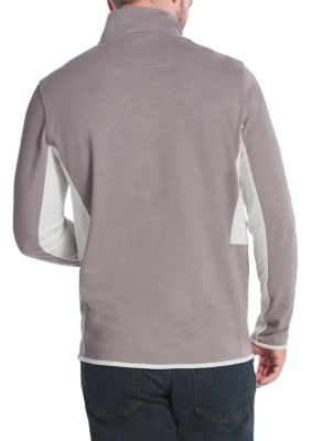 Long Sleeve 1/4 Zip Mock Neck Performance Pullover