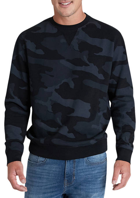 Chaps Classic Fleece Crew Neck Long Sleeve Sweatshirt